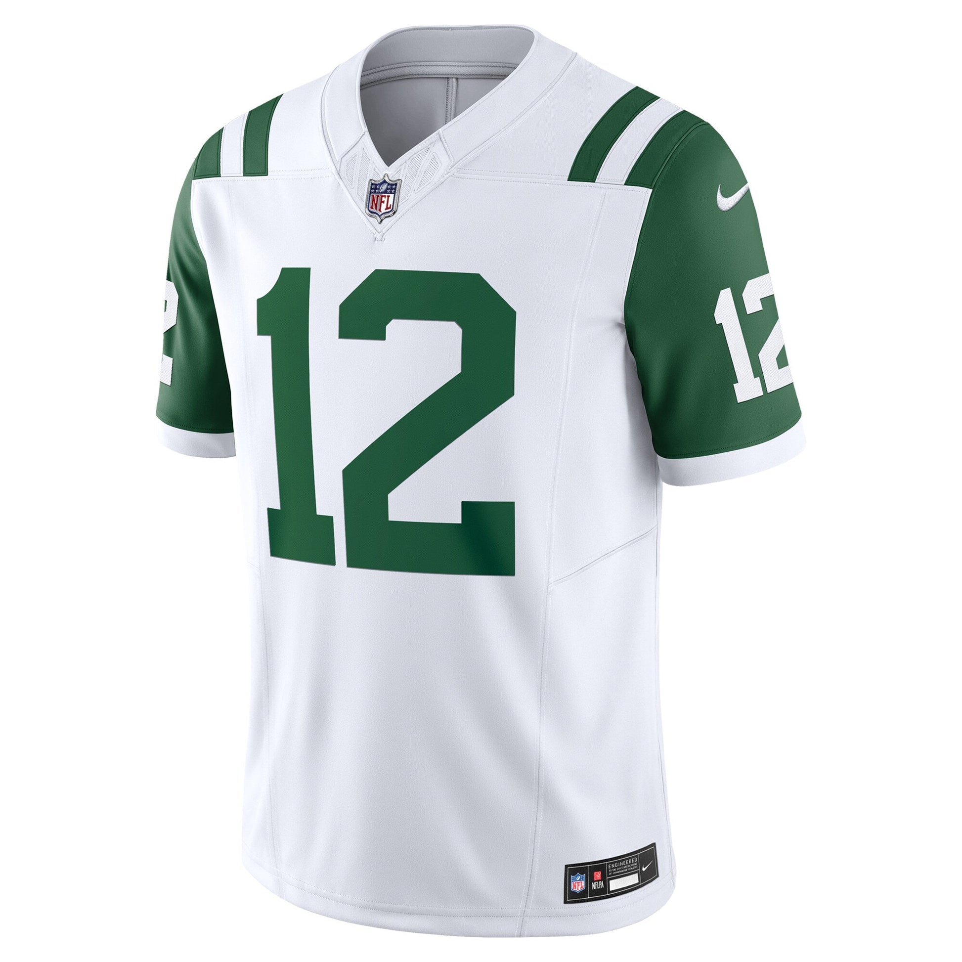 Joe Namath New York Jets Classic Alternate Vapor F.U.S.E. Retired Limited Jersey - White football jersey product view 2