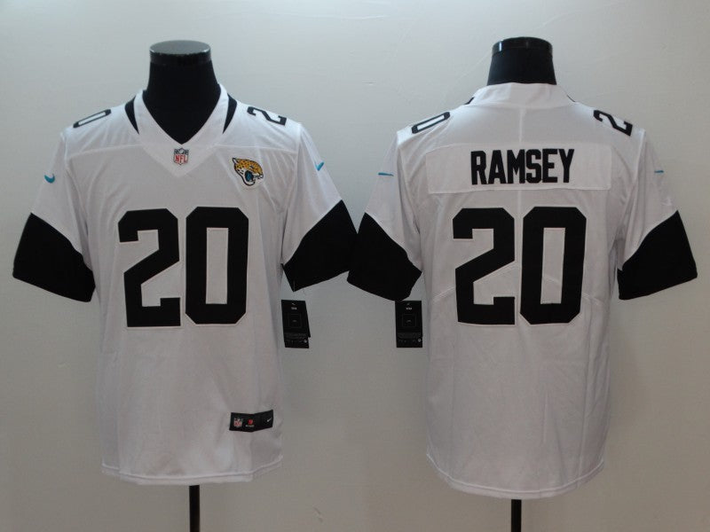 Men's Jacksonville Jaguars Jalen Ramsey White Game Jersey football jersey product view 1