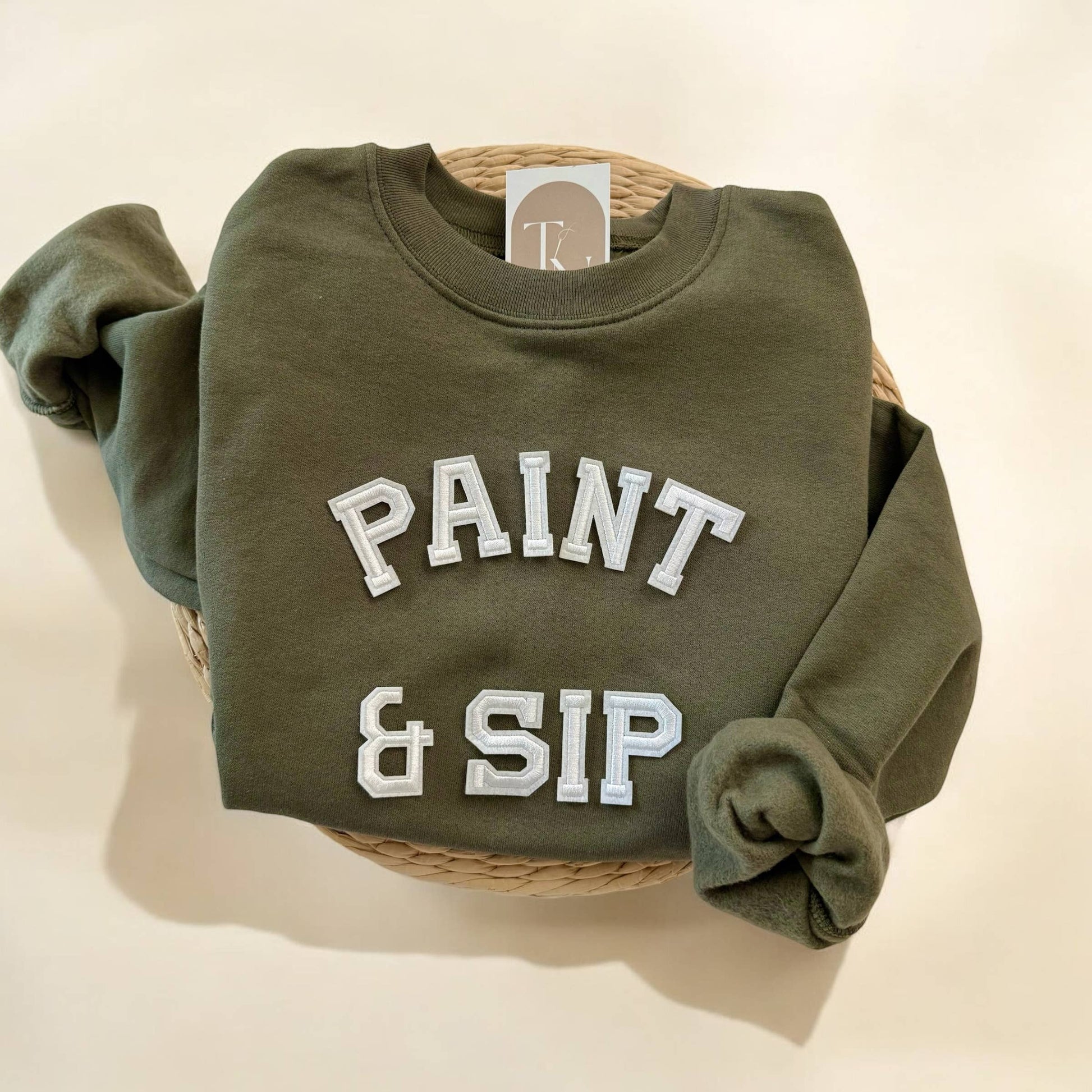 Paint & Sip Sweatshirt, Paint & Sip Merch Unisex T-shirt, Sweatshirt, Hoodie, Long Sleeve Tee - T-Shirt, Sweatshirt, Hoodie
