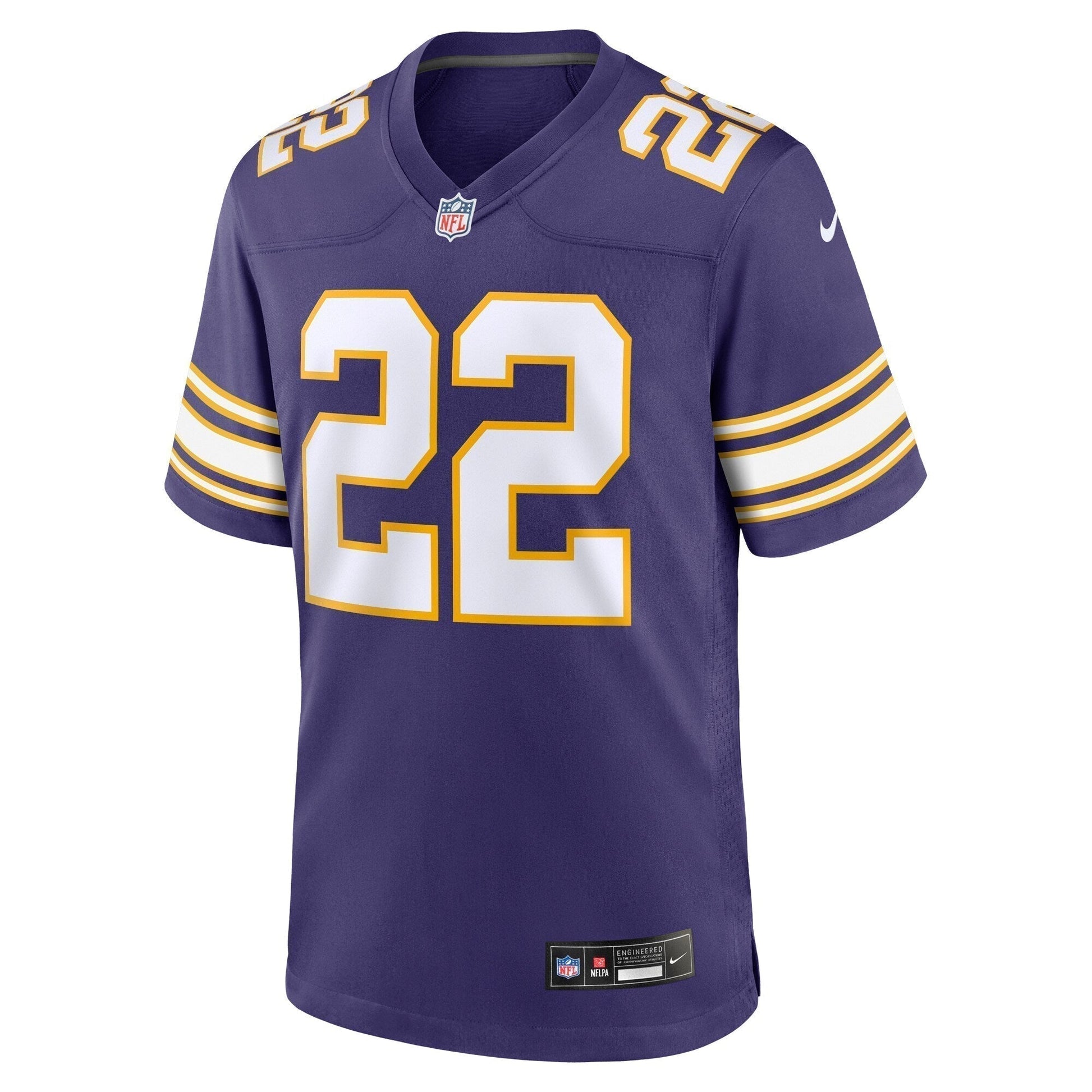 Paul Krause Minnesota Vikings Classic Retired Jersey - Purple football jersey product view 2