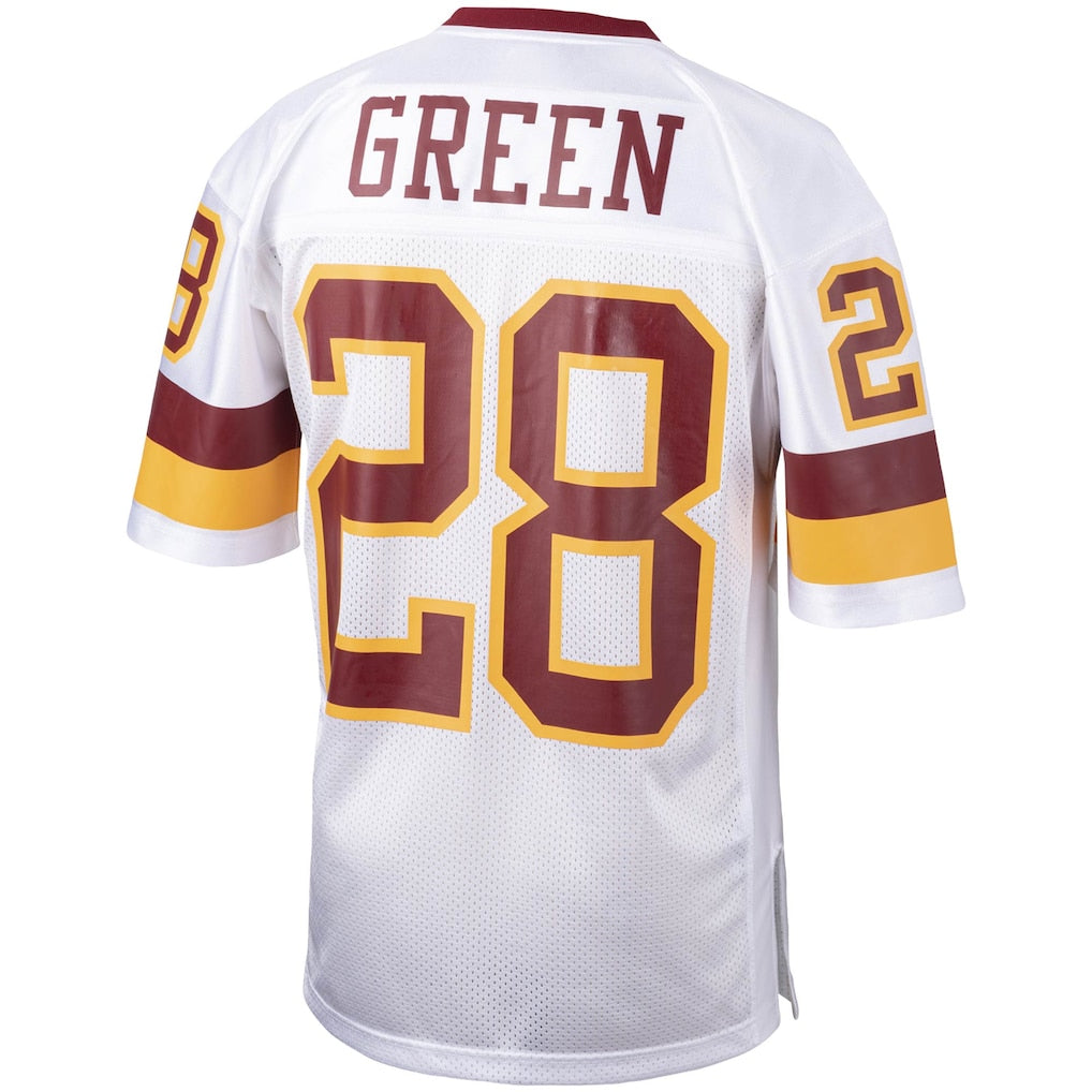 W.Commanders #28 Darrell Green 1991 White Authentic Throwback Retired Player football jersey product view 1