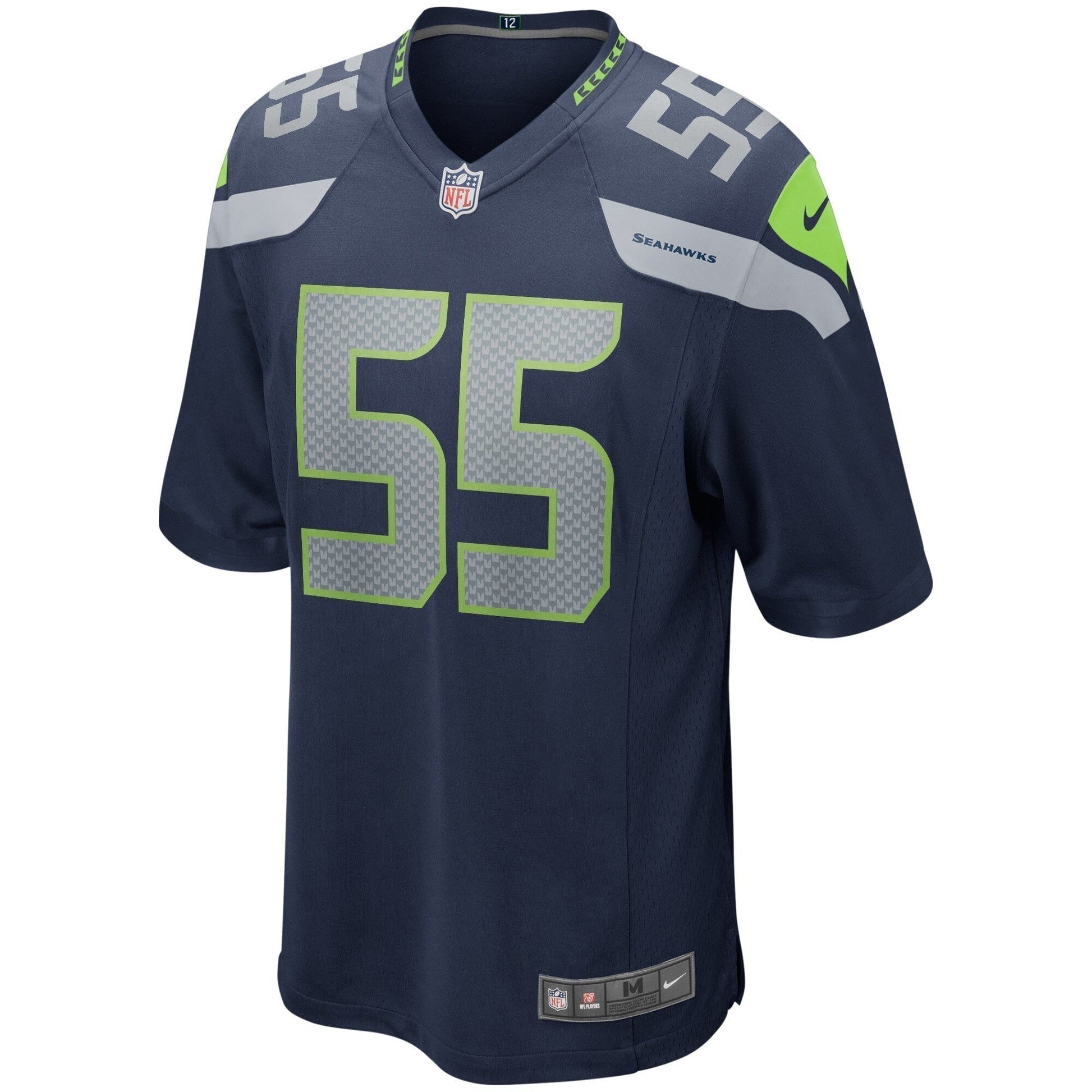 Brian Bosworth Seattle Seahawks Game Retired Jersey - College Navy football jersey product view 2