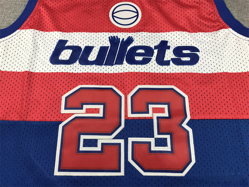 Bullets 23 JORDAN Blue MN basketball jersey product view 2