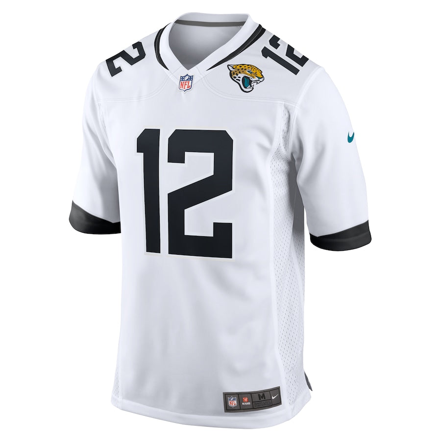 Jacksonville Jaguars Travis Hunter White 2025 NFL Draft First Round Pick Game Player Jersey football jersey product view 3