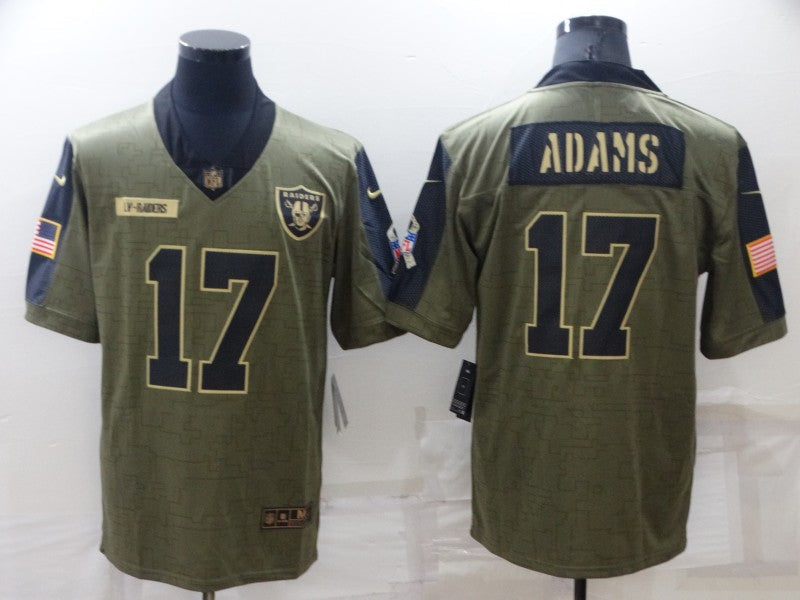 Men's Las Vegas Raiders Davante Adams #17 Brown Player Game Jersey1 football jersey product view 1