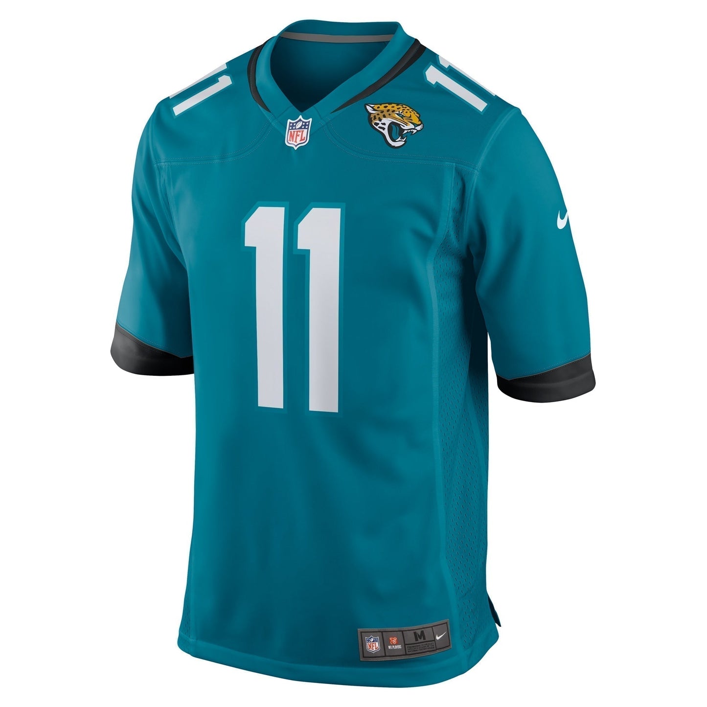 Parker Washington Jacksonville Jaguars Team Game Jersey - Teal football jersey product view 2