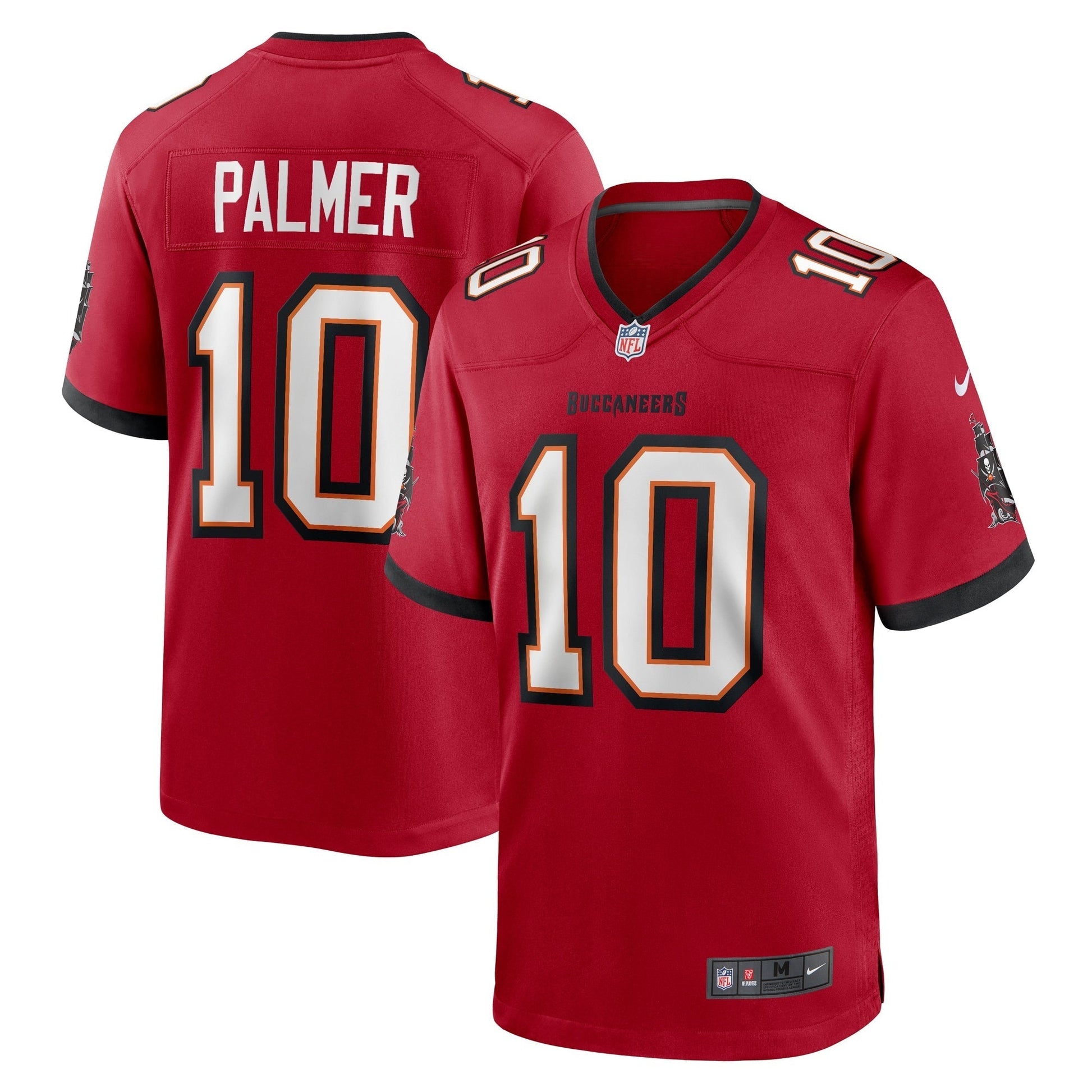 Tampa Bay Buccaneers Trey Palmer Red Game Jersey football jersey product view 1