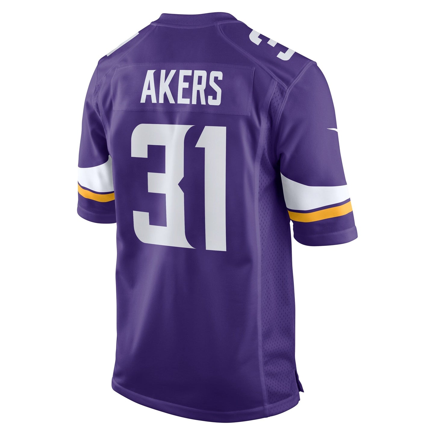 Cam Akers Minnesota Vikings Game Jersey - Purple football jersey product view 3