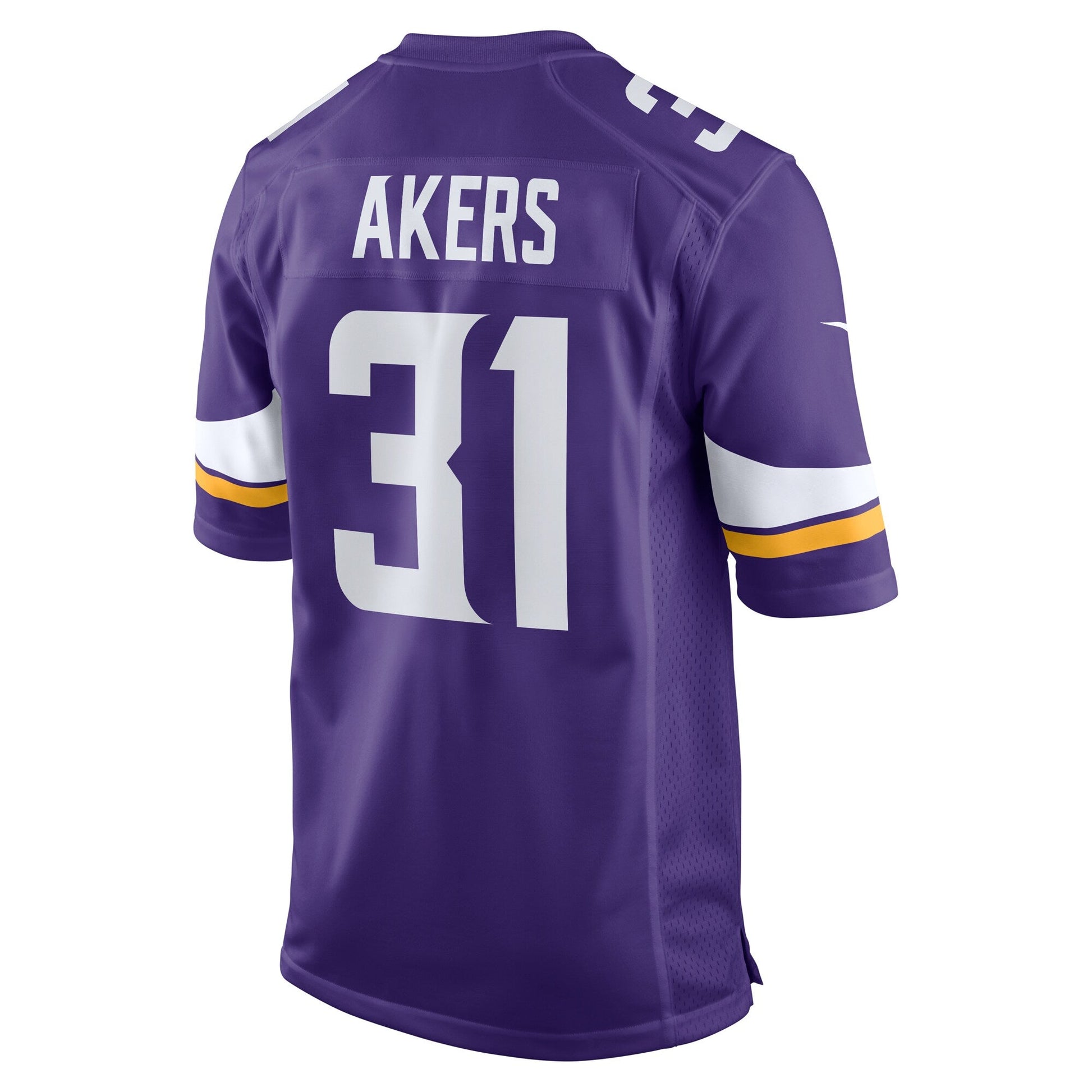 Cam Akers Minnesota Vikings Game Jersey - Purple football jersey product view 3