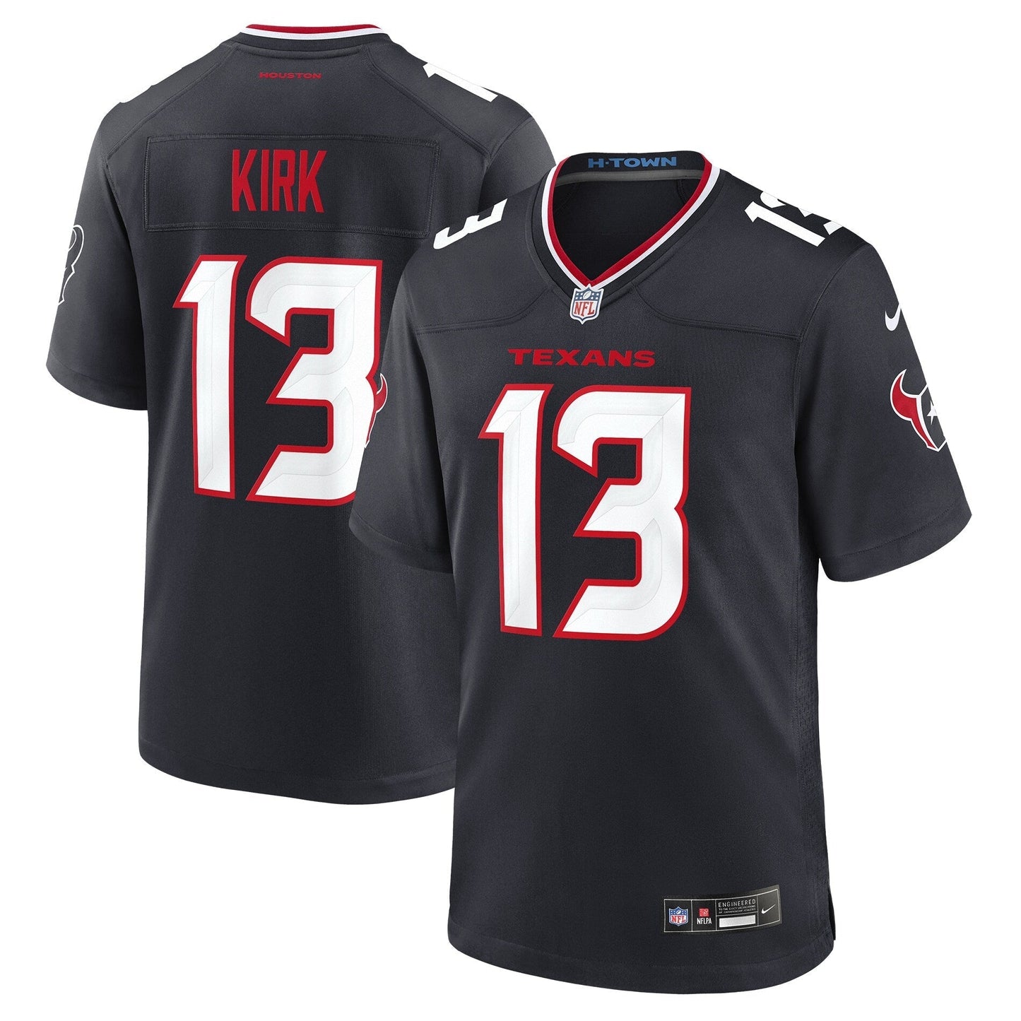 Houston Texans Christian Kirk Navy Team Game Jersey football jersey product view 1