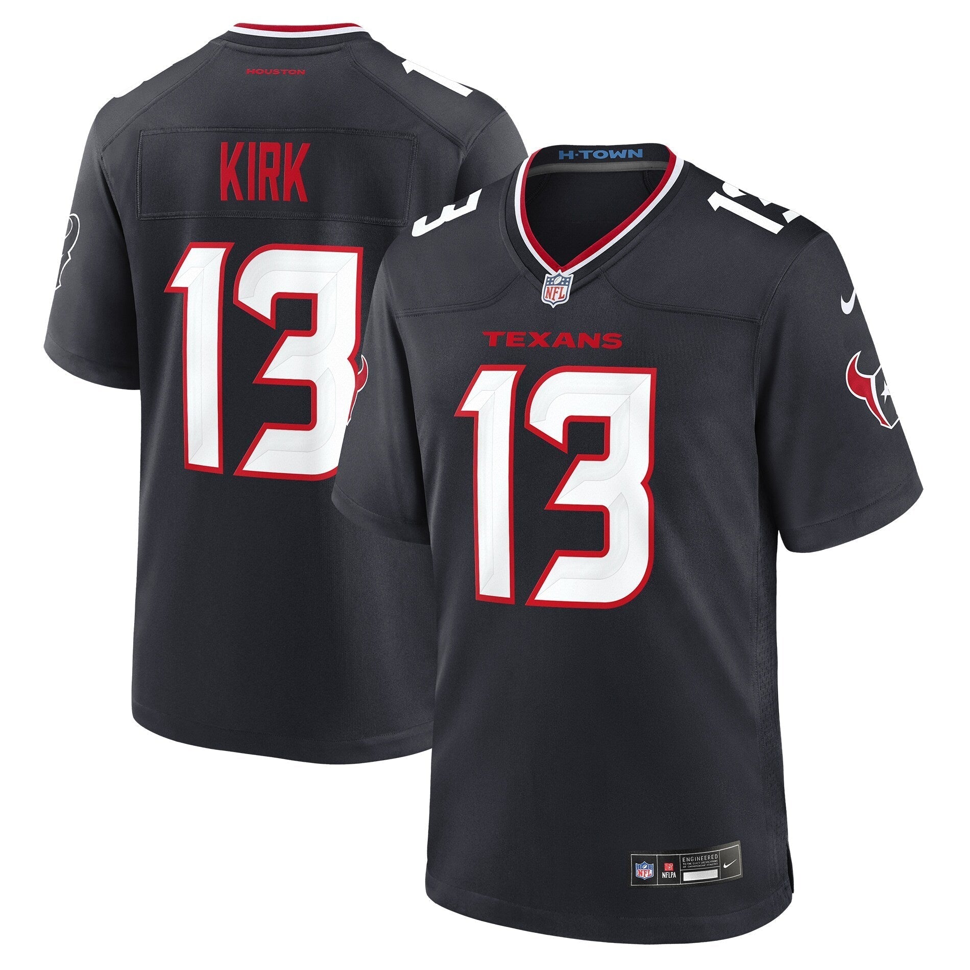 Houston Texans Christian Kirk Navy Team Game Jersey football jersey product view 1