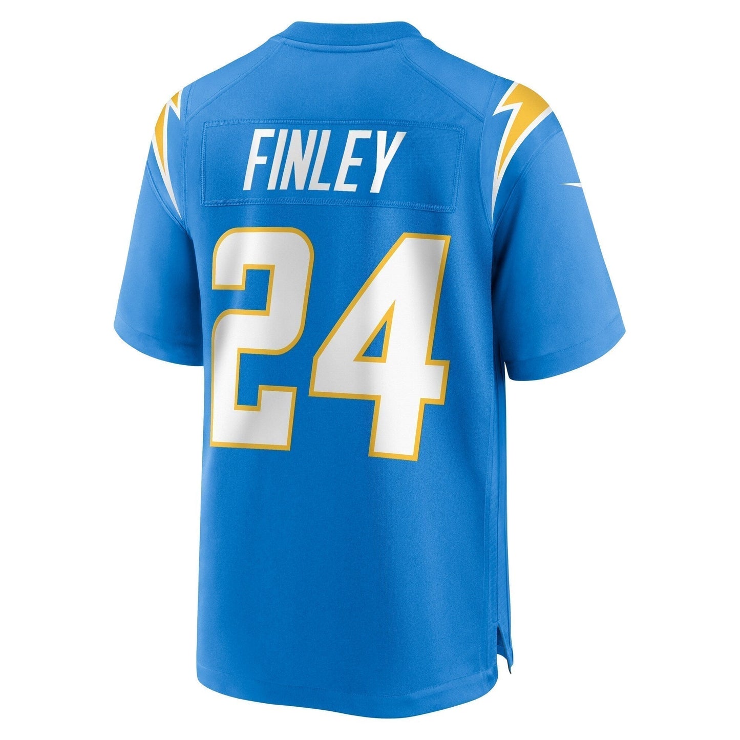 AJ Finley Los Angeles Chargers Team Game Jersey - Powder Blue football jersey product view 3
