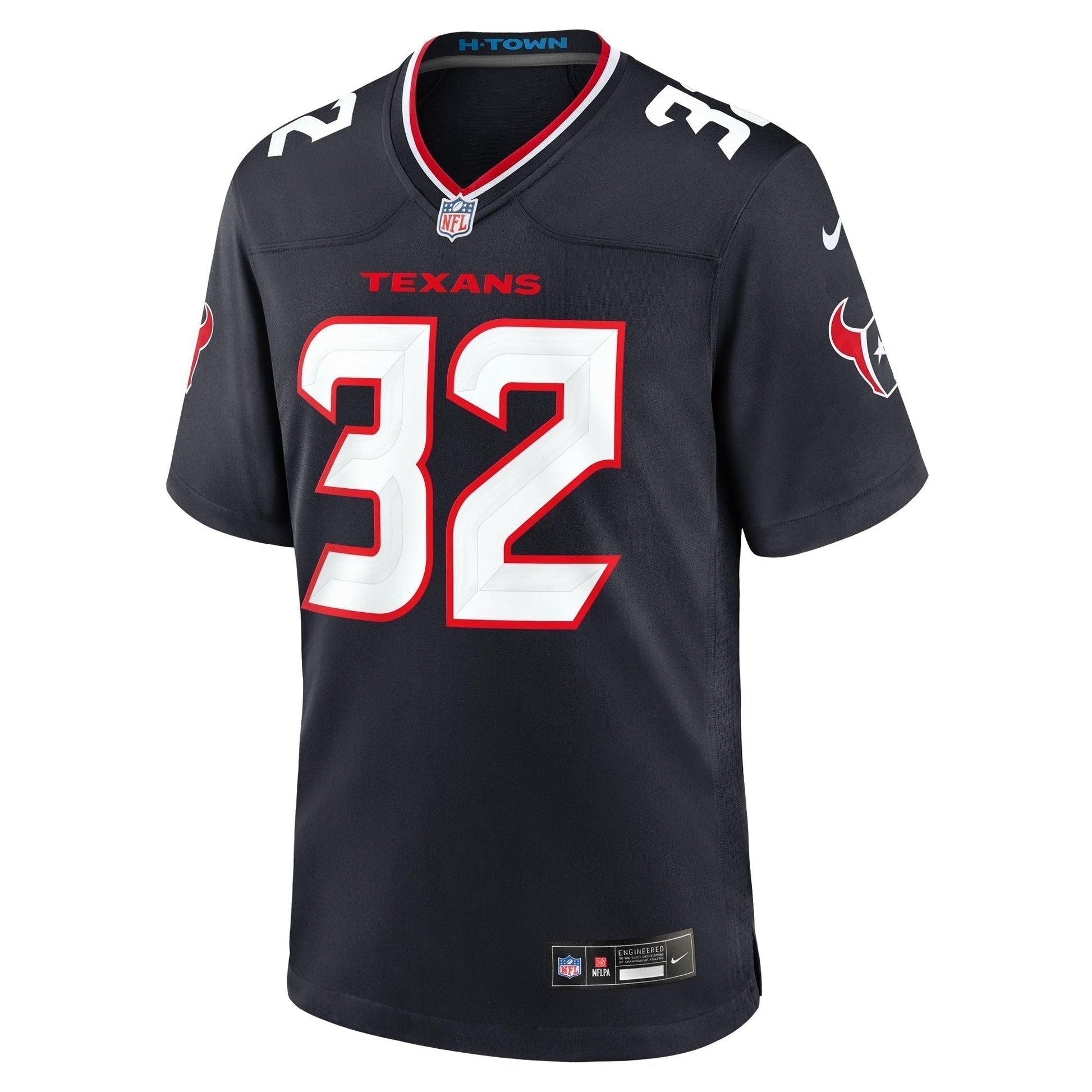 Lonnie Johnson Jr. Houston Texans Team Game Jersey - Navy football jersey product view 2