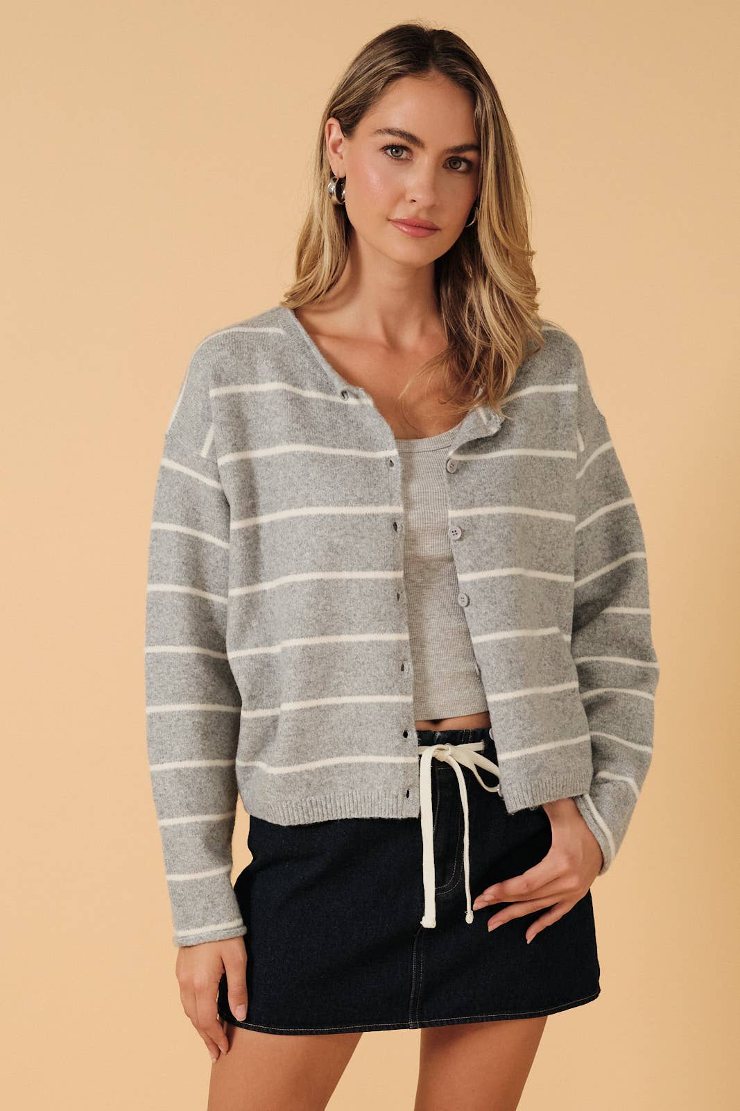 Rolled Up Neck Button Down Sweater Cardigan Top Unisex T-shirt, Sweatshirt, Hoodie, Long Sleeve Tee - T-Shirt, Sweatshirt, Hoodie
