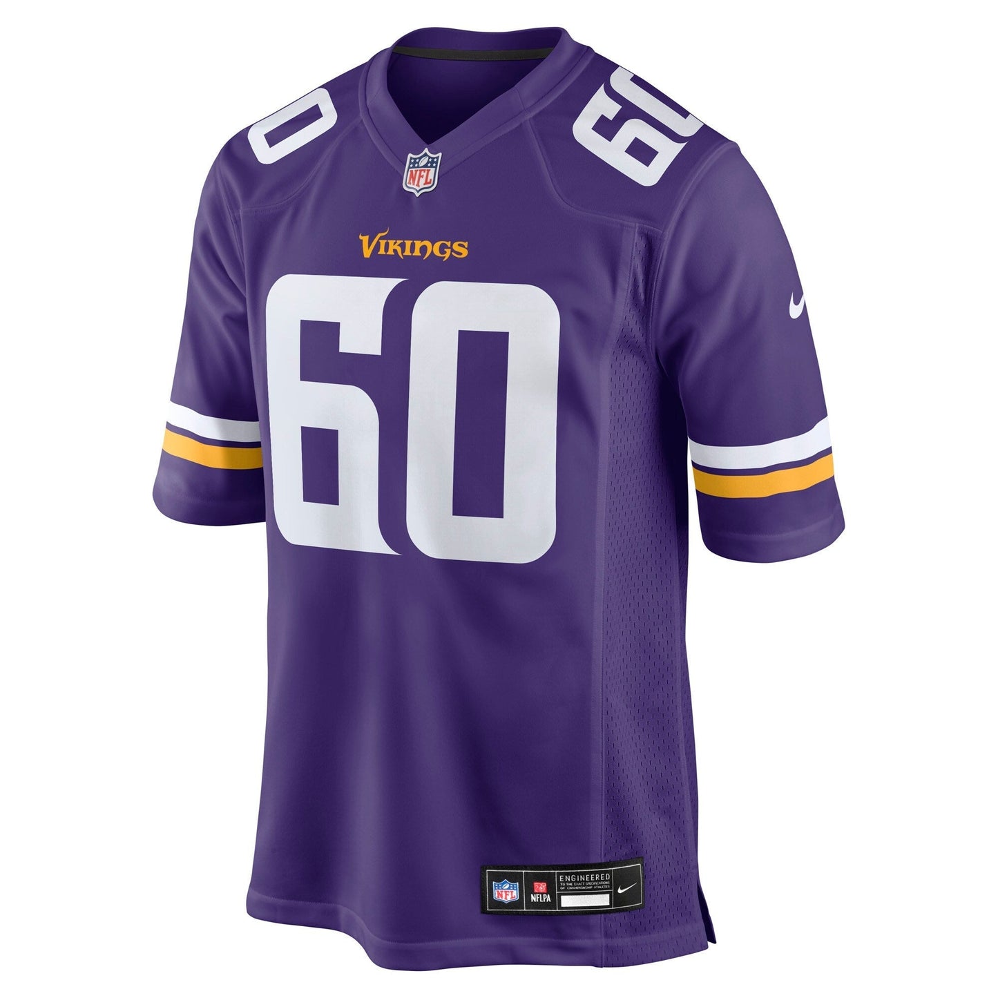Minnesota Vikings Joe Huber Purple Team Game Jersey football jersey product view 1