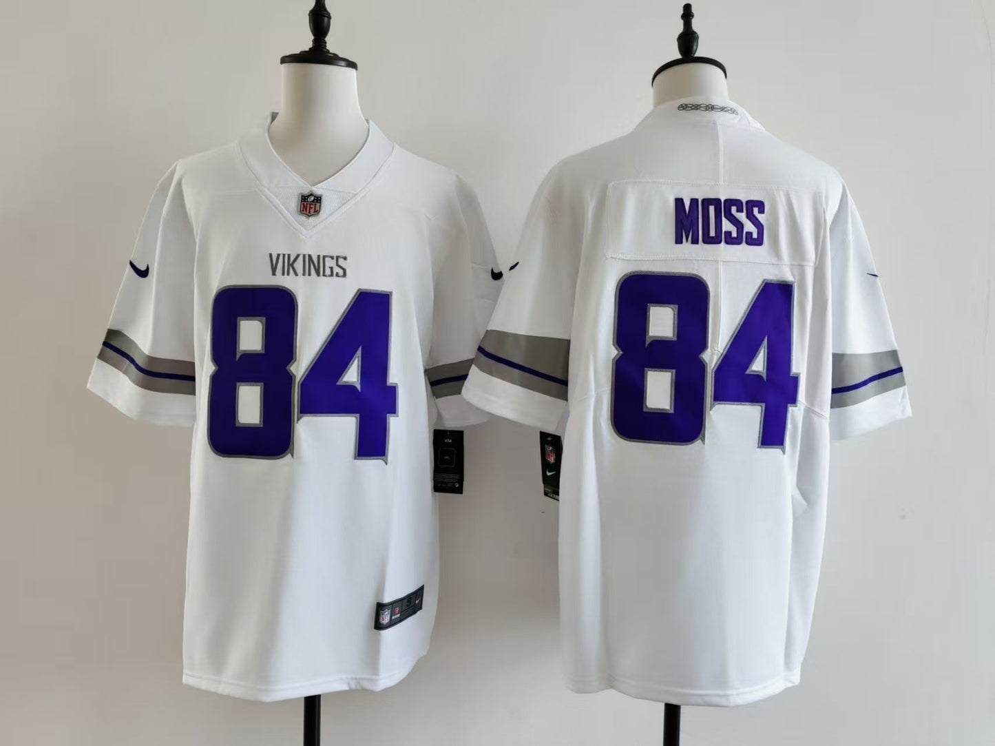 Men's Minnesota Vikings Randy Moss Jersey - White football jersey product view 1