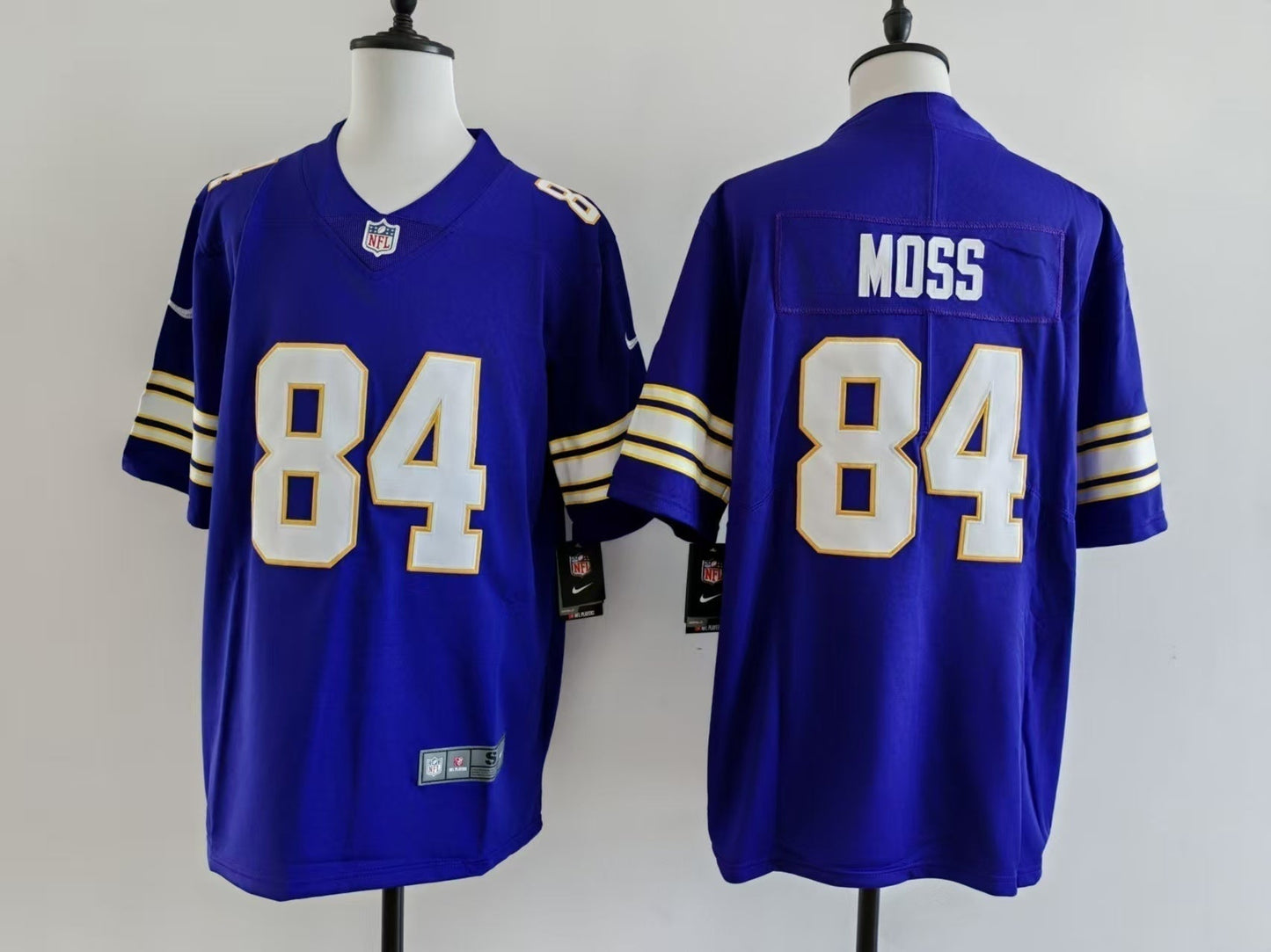 Men's Minnesota Vikings Randy Moss Jersey - Retro Purple football jersey product view 1