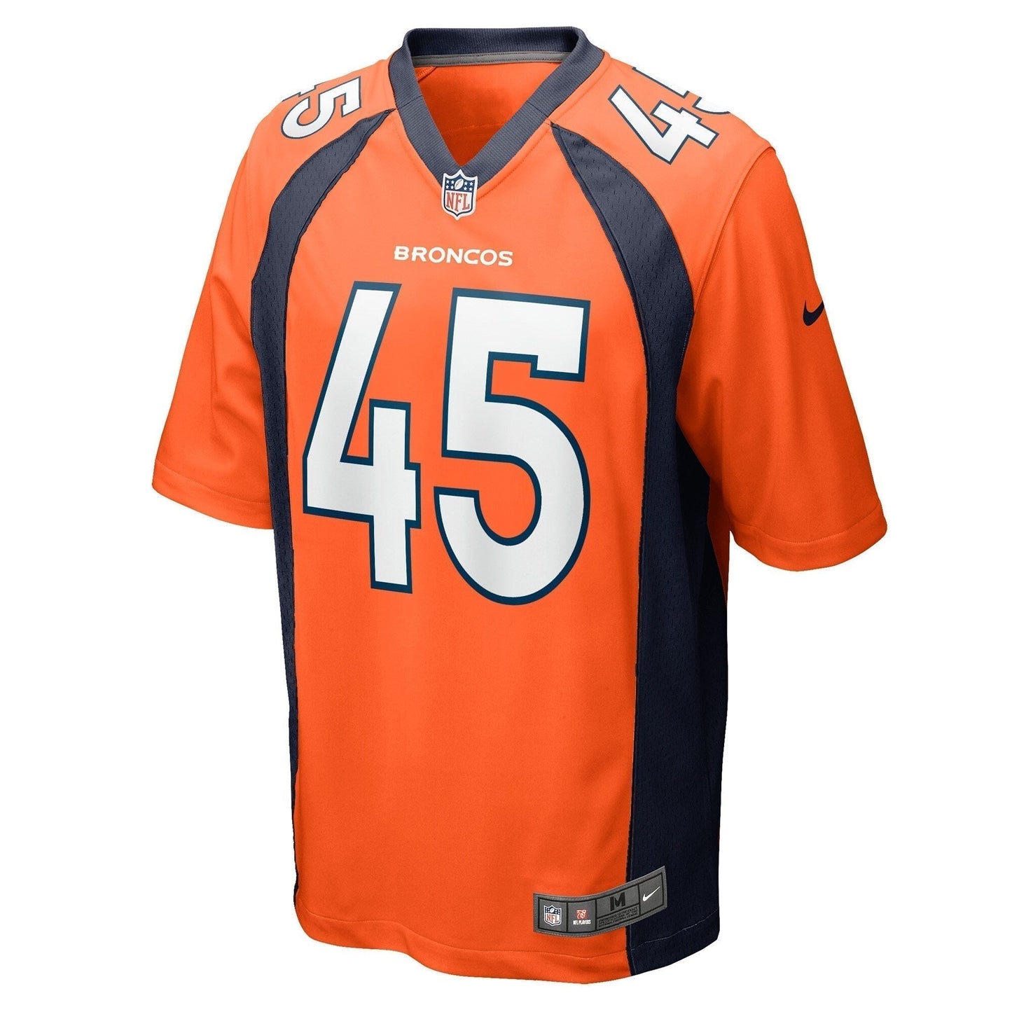 Christopher Allen Denver Broncos Game Jersey - Orange football jersey product view 2