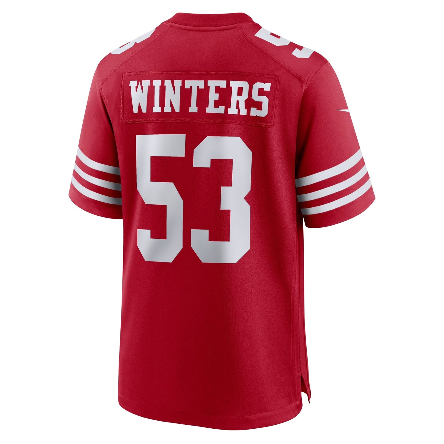 Dee Winters San Francisco 49ers Team Game Jersey - Scarlet football jersey product view 3