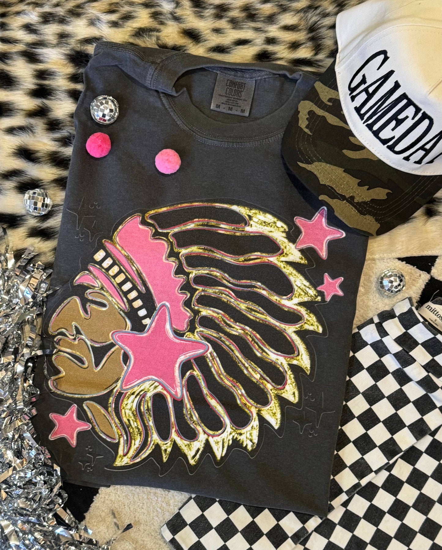 Indians Pink Star Mascot Tee Unisex T-shirt, Sweatshirt, Hoodie, Long Sleeve Tee - T-Shirt, Sweatshirt, Hoodie