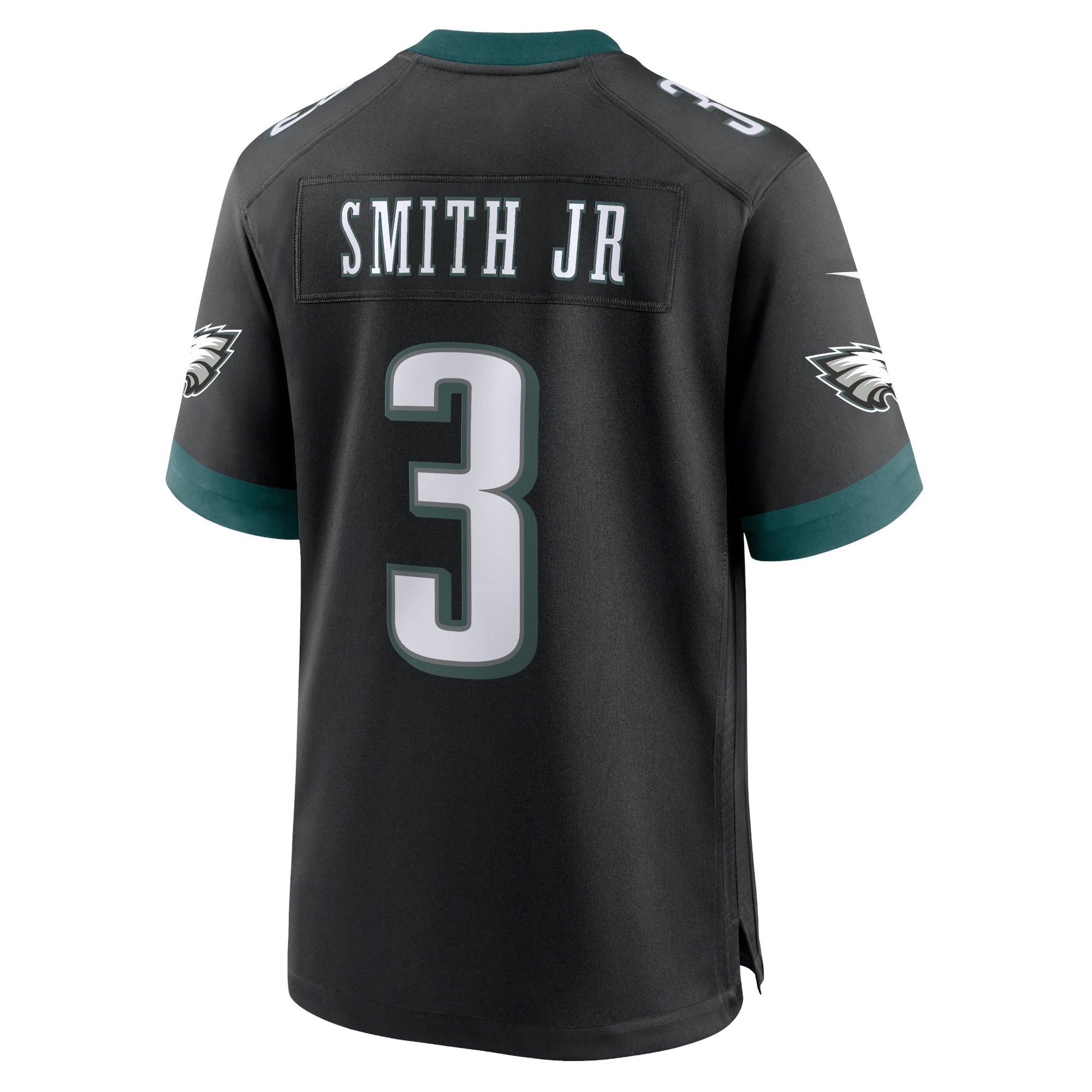Nolan Smith Philadelphia Eagles Alternate Game Jersey - Black football jersey product view 3