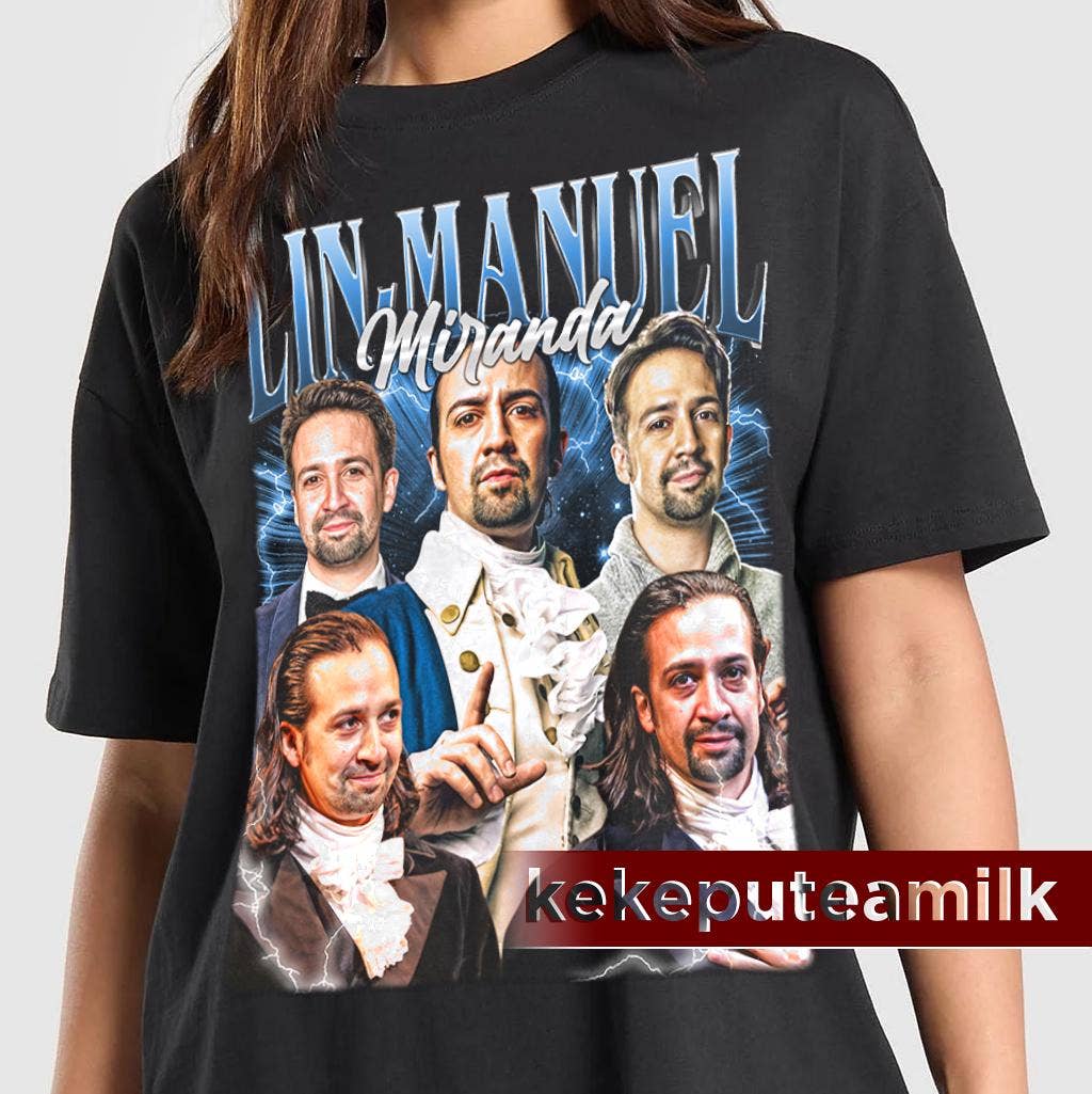 Vintage Lin-Manuel Miranda Poster Graphic Tee Unisex T-shirt, Sweatshirt, Hoodie, Long Sleeve Tee - T-Shirt, Sweatshirt, Hoodie