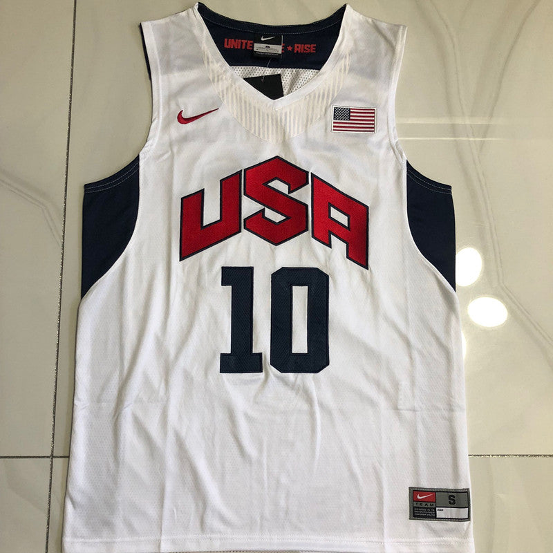 Dream Team Bryant White 10 MN basketball jersey product view 1