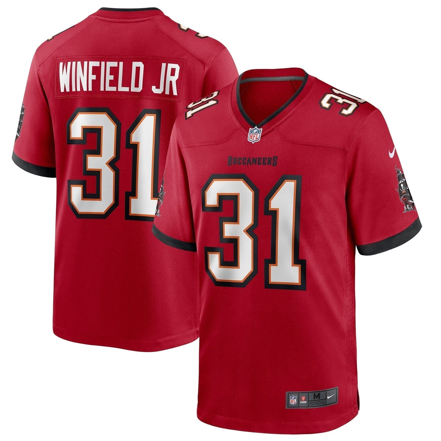 Antoine Winfield Jr. Tampa Bay Buccaneers Game Jersey - Red football jersey product view 1