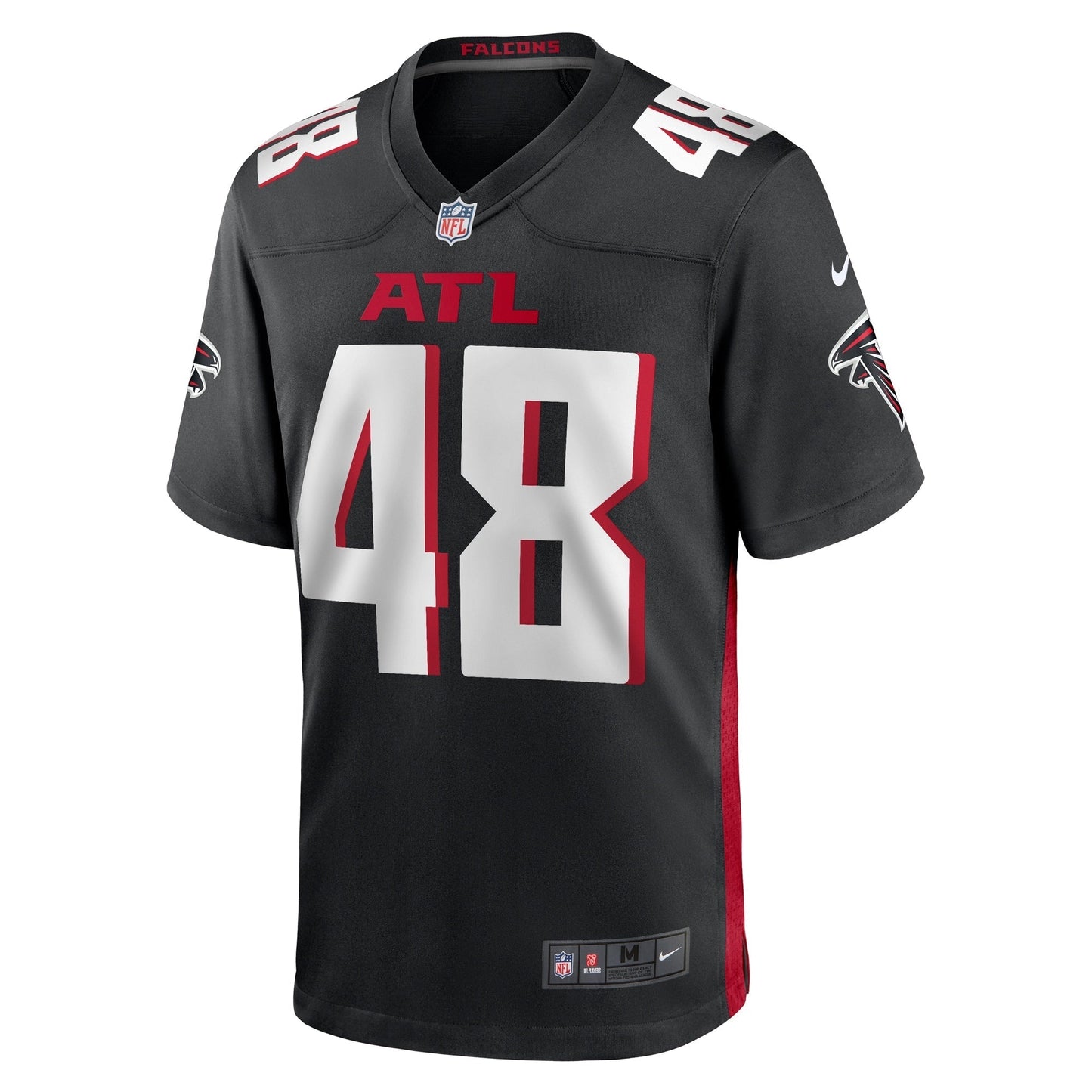 Bud Dupree Atlanta Falcons Game Jersey - Black football jersey product view 2
