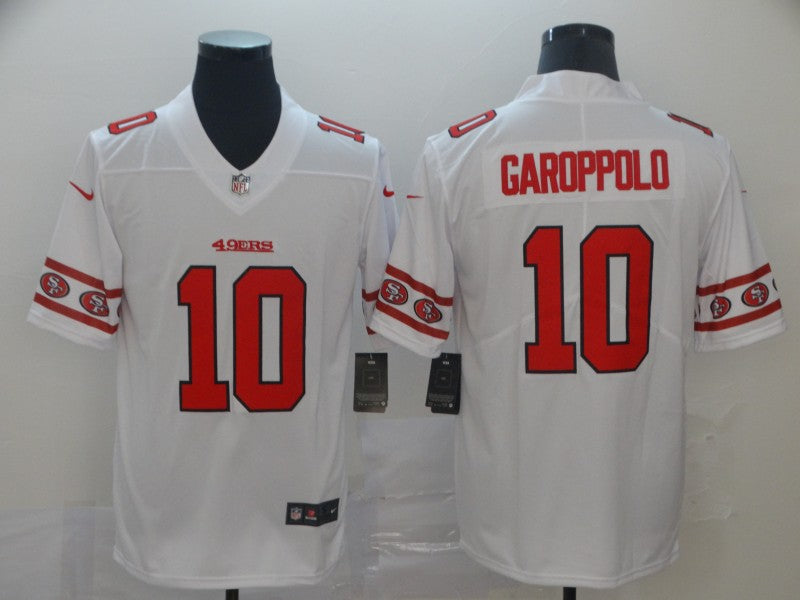 Men's San Francisco 49ers Jimmy Garoppolo #10 White Alternate Game Jersey1 football jersey product view 1