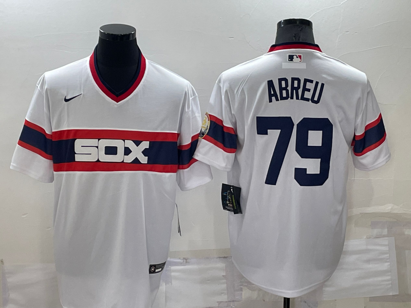 Men's Chicago White Sox Jose Abreu White Stitched Jersey baseball jersey product view 1