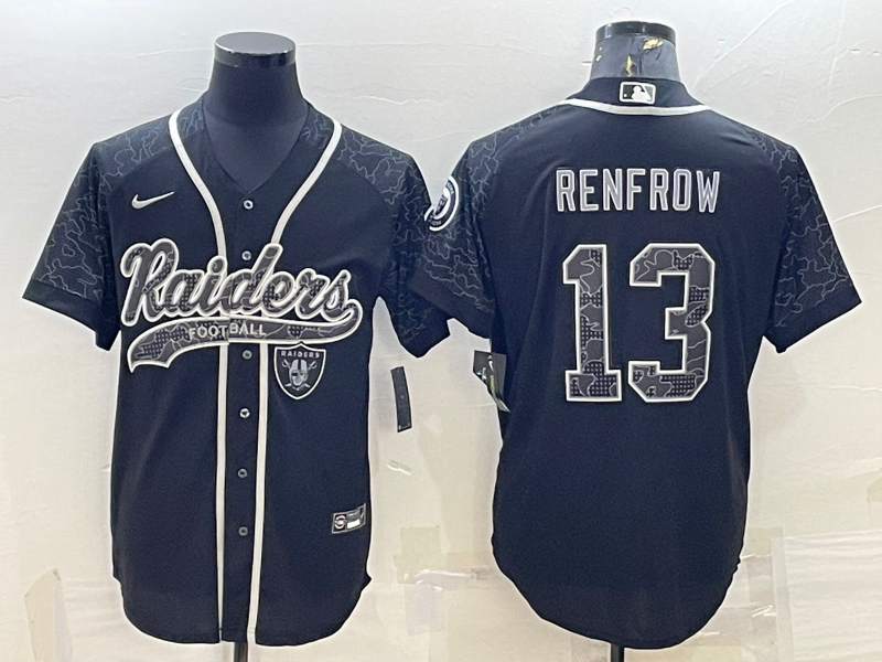 Men's Las Vegas Raiders Hunter Renfrow #13 Black RFLCTV Limited Jersey1 Joint Edition football jersey product view 1