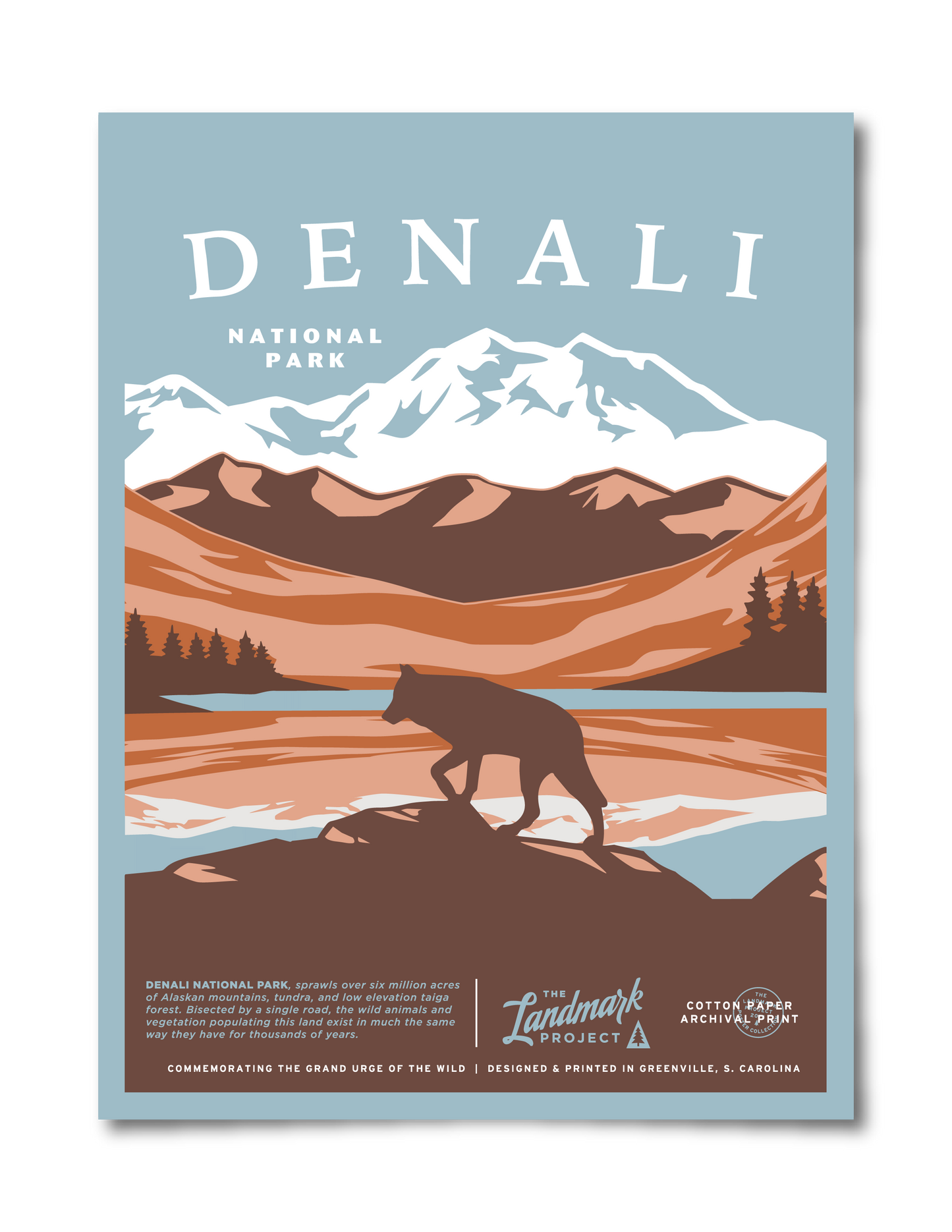 Denali National Park Poster Unisex T-shirt, Sweatshirt, Hoodie, Long Sleeve Tee - T-Shirt, Sweatshirt, Hoodie
