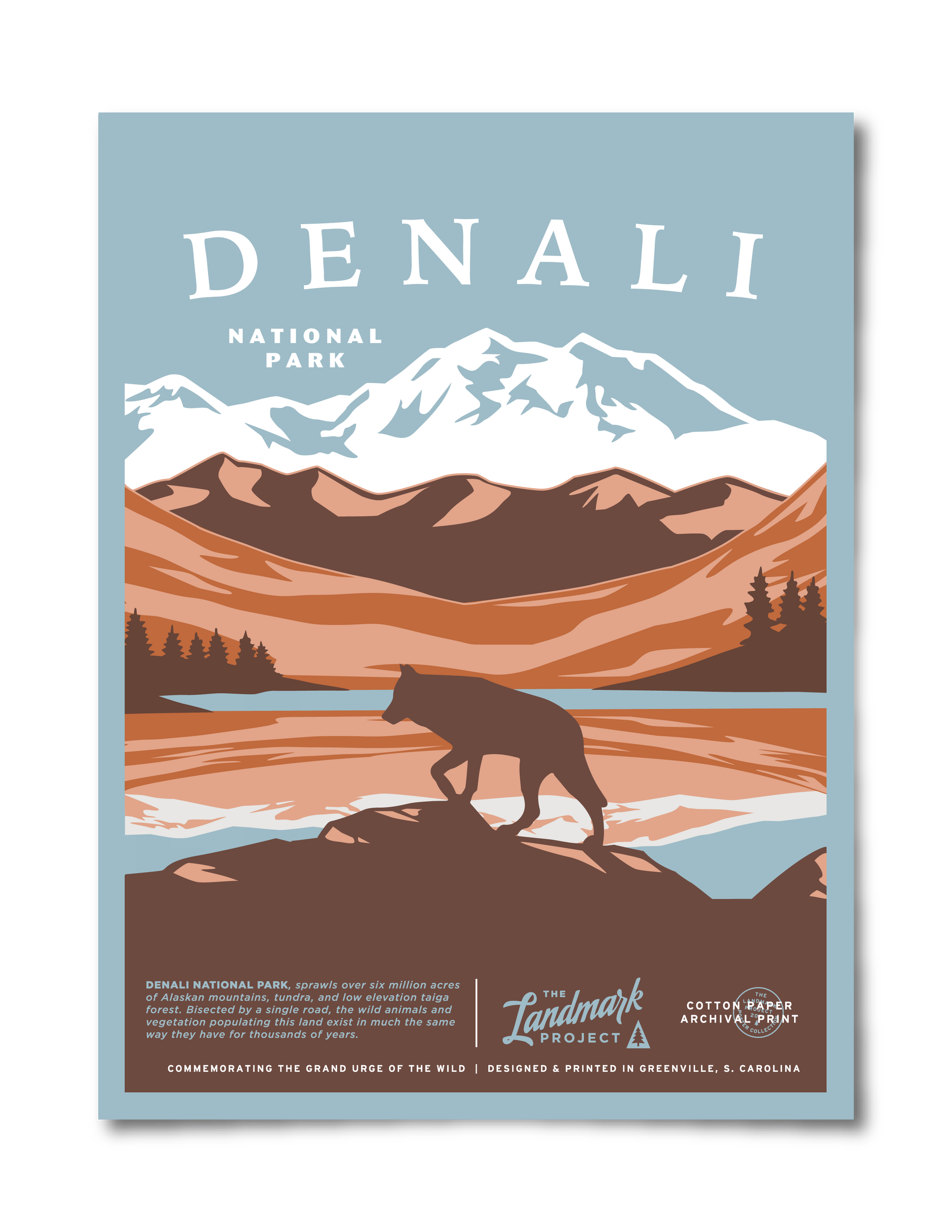 Denali National Park Poster Unisex T-shirt, Sweatshirt, Hoodie, Long Sleeve Tee - T-Shirt, Sweatshirt, Hoodie