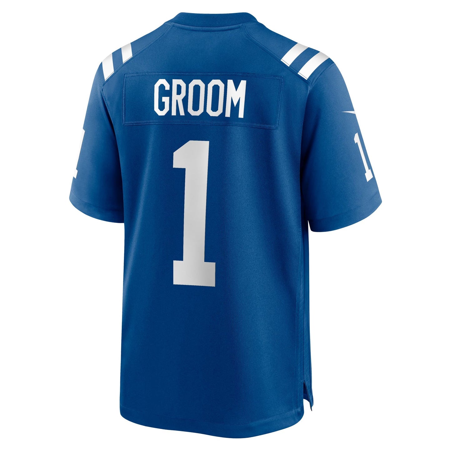 Indianapolis Colts Number 1 Groom Royal Game Jersey football jersey product view 1