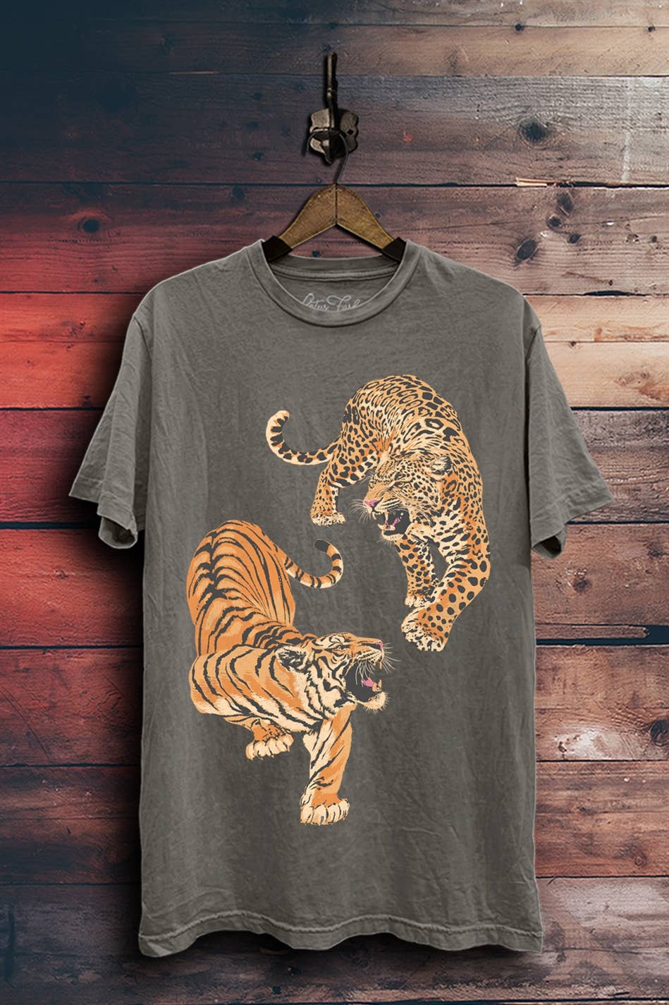 Leopard and Tiger Graphic Top Unisex T-shirt, Sweatshirt, Hoodie, Long Sleeve Tee - T-Shirt, Sweatshirt, Hoodie