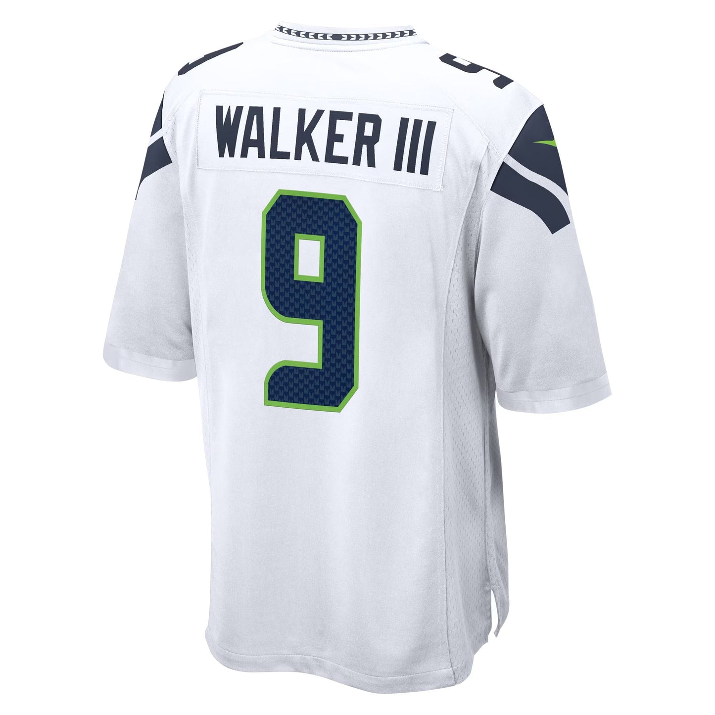 Seattle Seahawks Kenneth Walker III White 50th Season Game Jersey football jersey product view 2