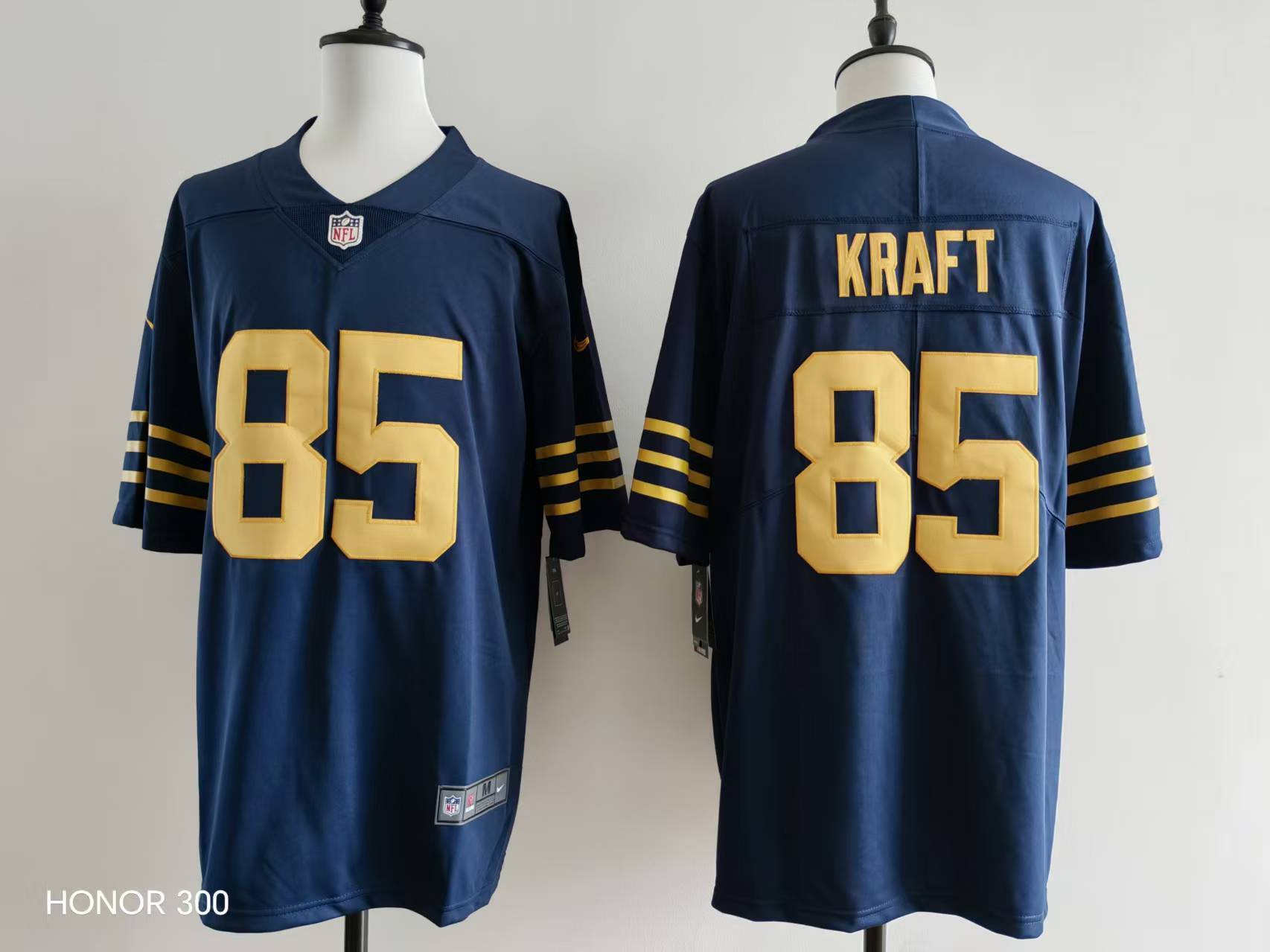 Men's Green Bay Packers Tucker Kraft Jersey #85 football jersey product view 1