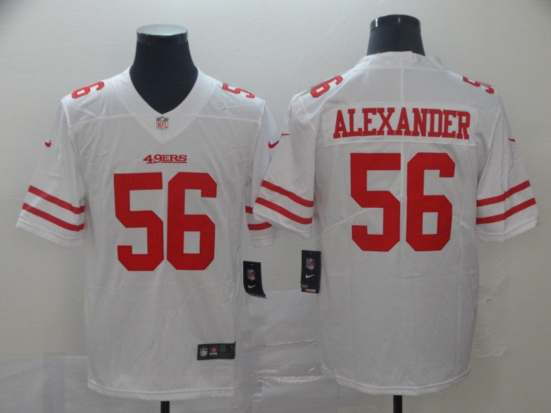 Men's San Francisco 49ers Kwon Alexander White Game Jersey football jersey product view 1