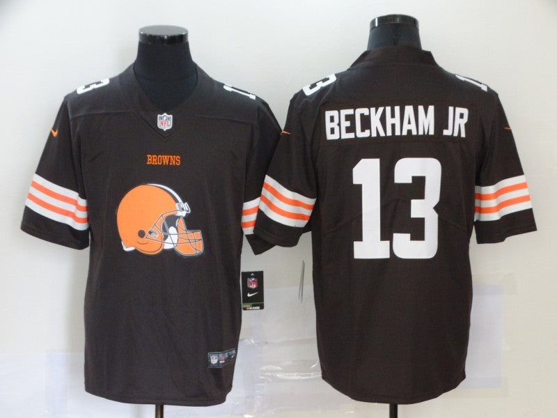 Men's Cleveland Browns Odell Beckham Jr. #13 Brown Authentic Game Jersey1 football jersey product view 1