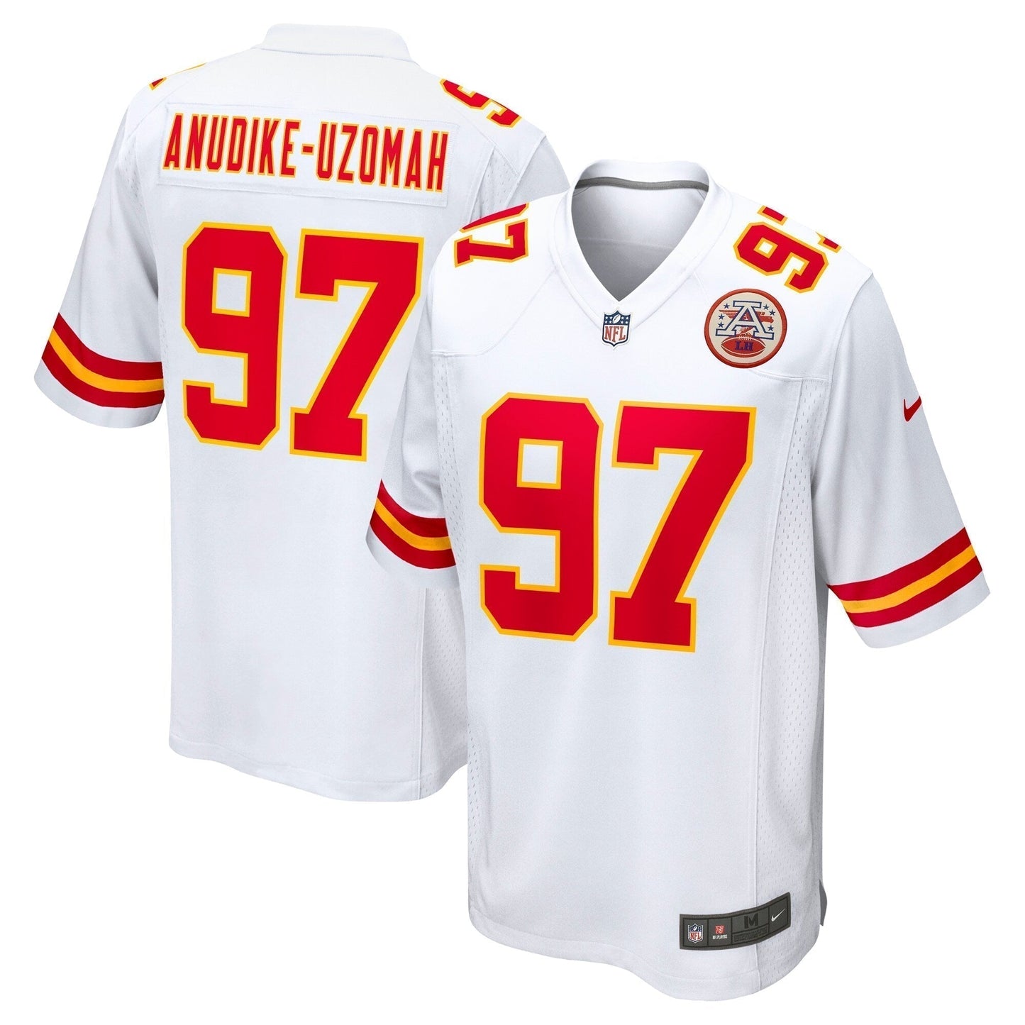 Felix Anudike-Uzomah Kansas City Chiefs Team Game Jersey - White football jersey product view 1