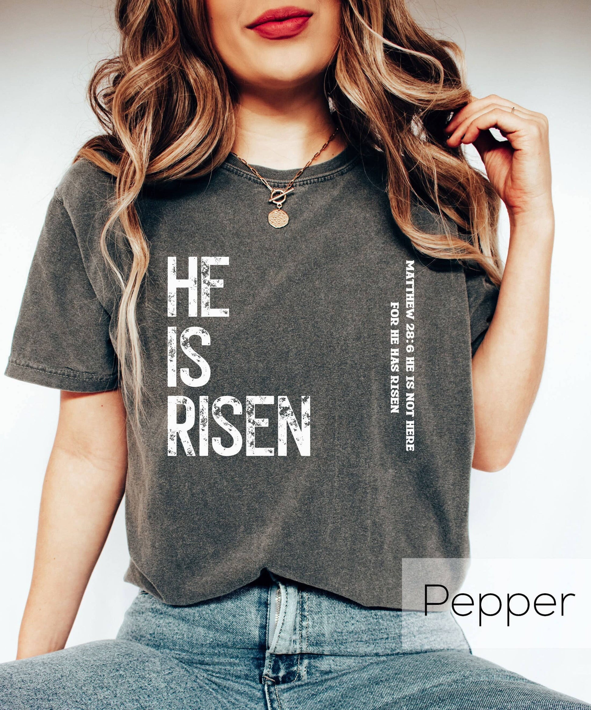 He Is Risen Christian Shirt - Bible Verse Religious Gift Unisex T-shirt, Sweatshirt, Hoodie, Long Sleeve Tee - T-Shirt, Sweatshirt, Hoodie