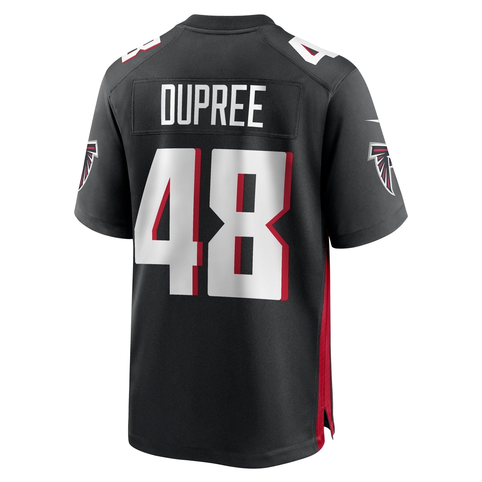 Bud Dupree Atlanta Falcons Game Jersey - Black football jersey product view 3