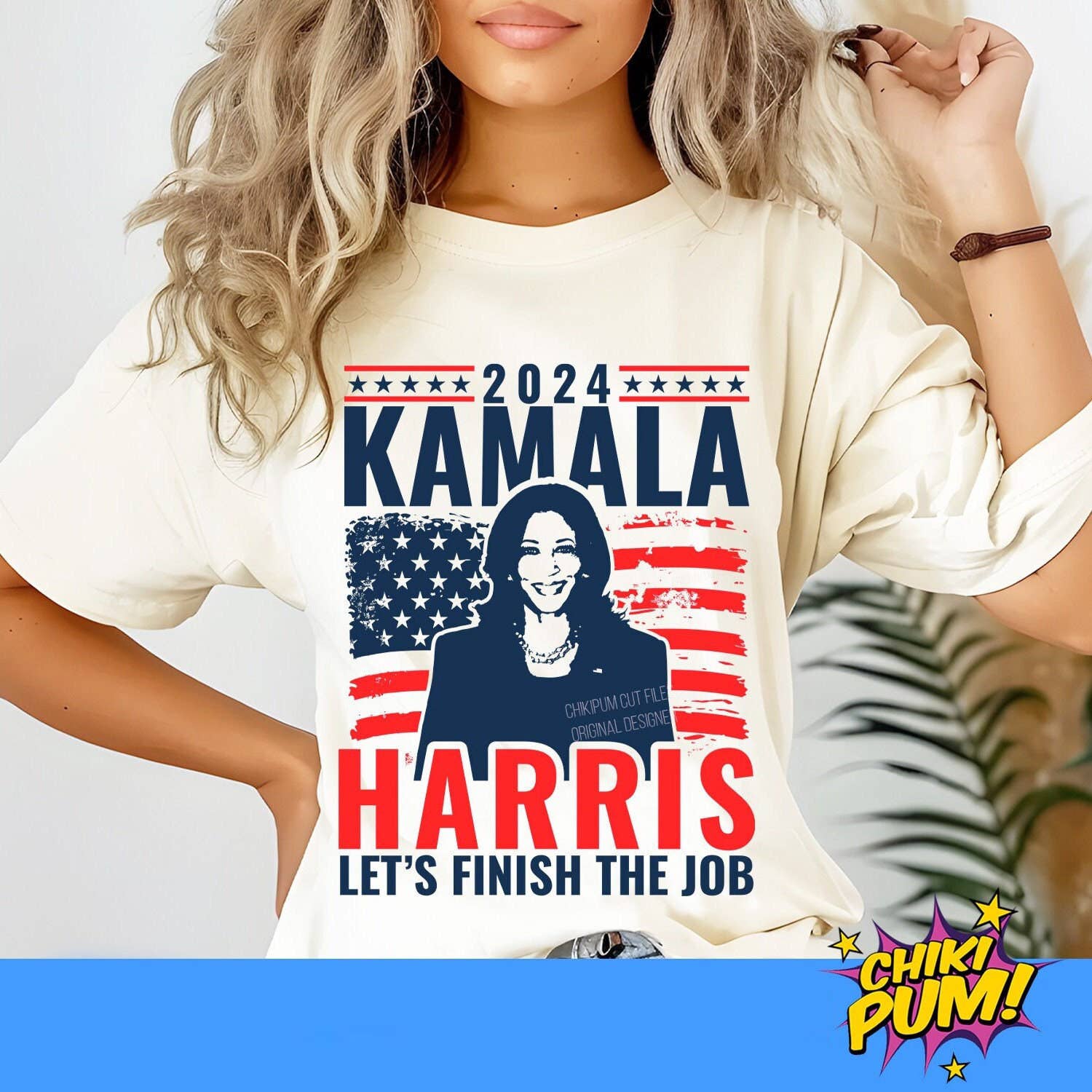 Kamala Harris 2024 Shirt - Let's Finish the Job, Madam Presi Unisex T-shirt, Sweatshirt, Hoodie, Long Sleeve Tee - T-Shirt, Sweatshirt, Hoodie