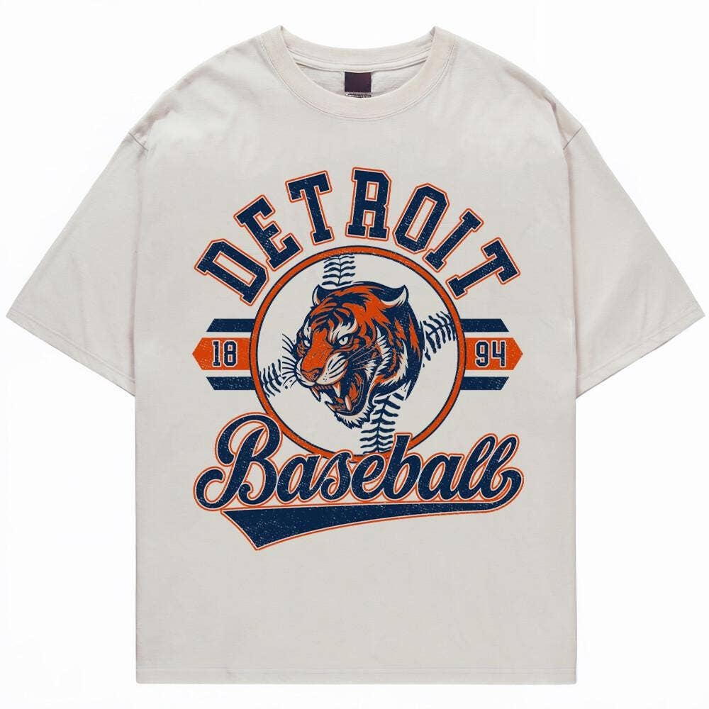 Vintage Detroit Tigers Baseball Team Tshirt Established 1894 Unisex T-shirt, Sweatshirt, Hoodie, Long Sleeve Tee - T-Shirt, Sweatshirt, Hoodie