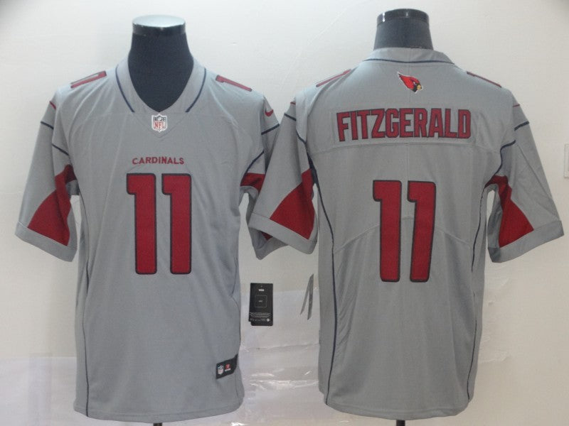 Men's Arizona Cardinals Larry Fitzgerald #11 Gray Inverted Legend Jersey1 football jersey product view 1
