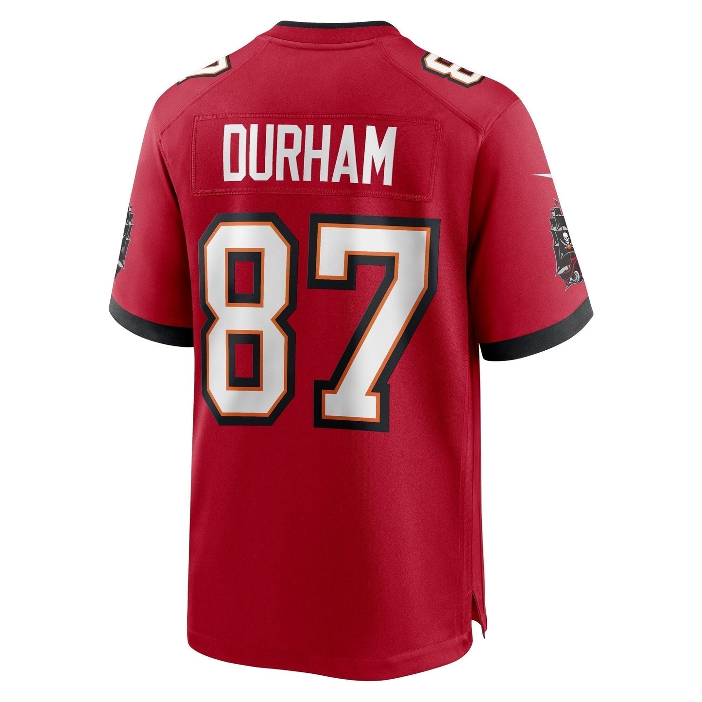 Payne Durham Tampa Bay Buccaneers Game Jersey - Red football jersey product view 3