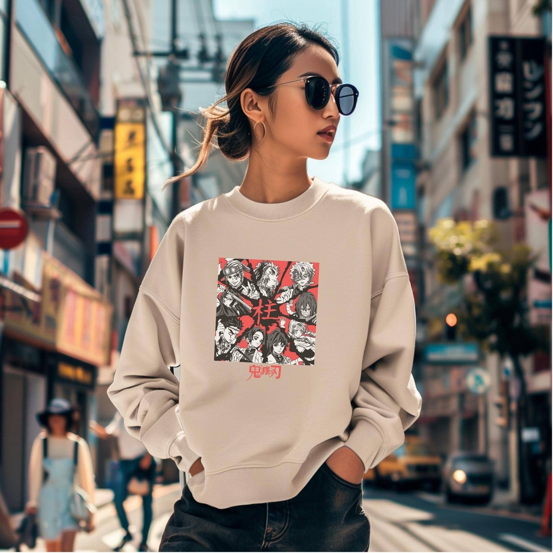 Hashiras Team Graphic Tee - Harajuku Anime Gift Shirt Unisex T-shirt, Sweatshirt, Hoodie, Long Sleeve Tee - T-Shirt, Sweatshirt, Hoodie