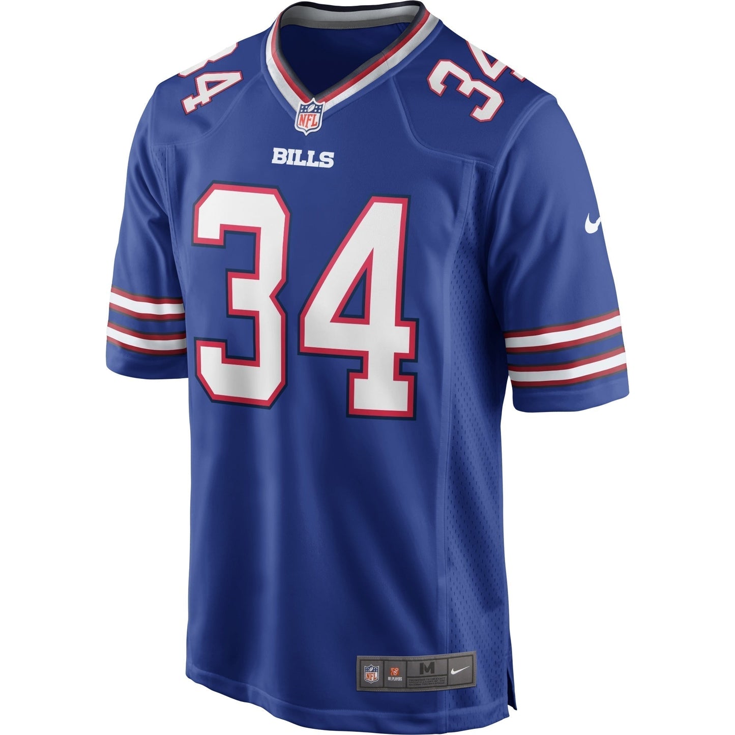 Thurman Thomas Buffalo Bills Game Retired Jersey - Royal football jersey product view 2