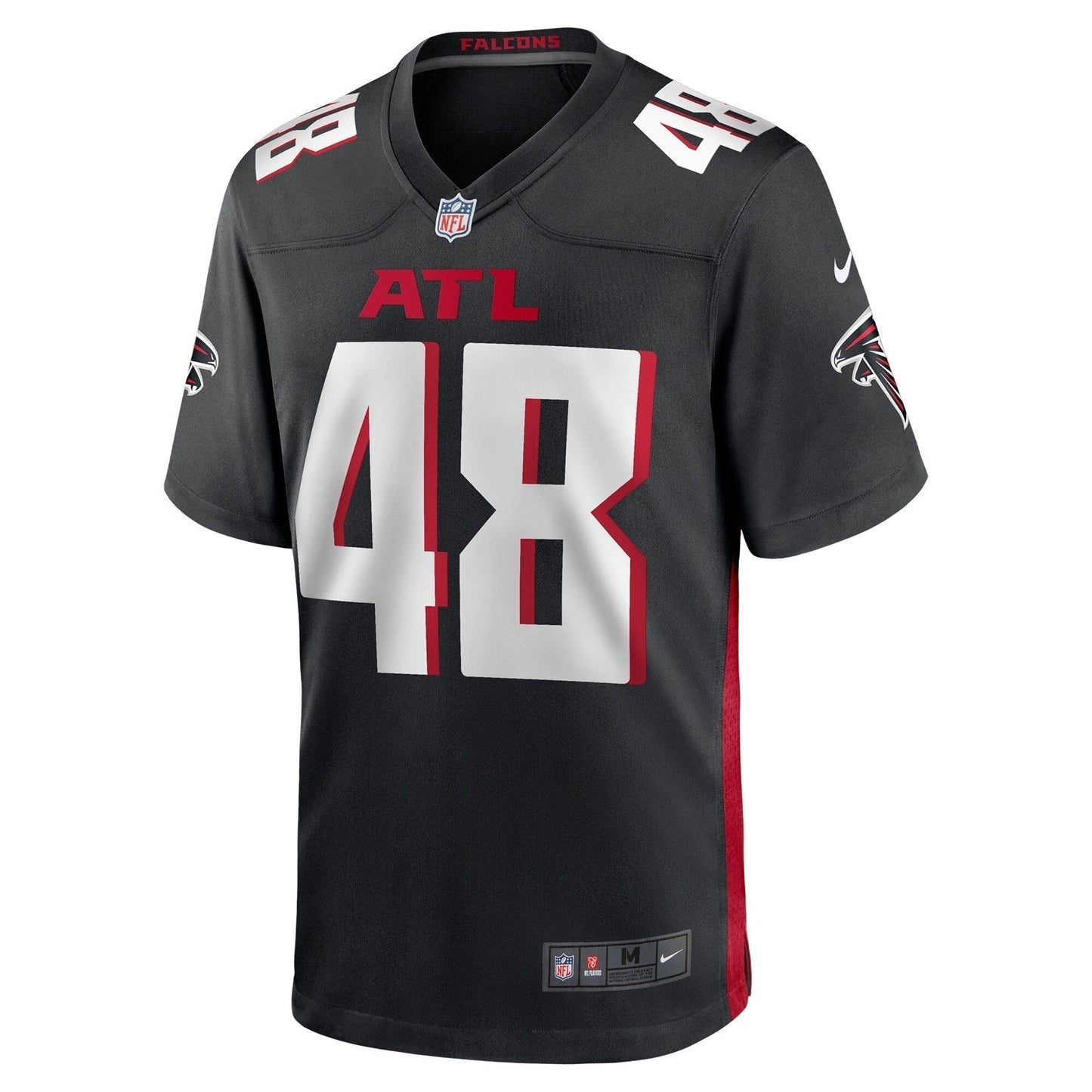 Bralen Trice Atlanta Falcons Team Game Jersey - Black football jersey product view 2